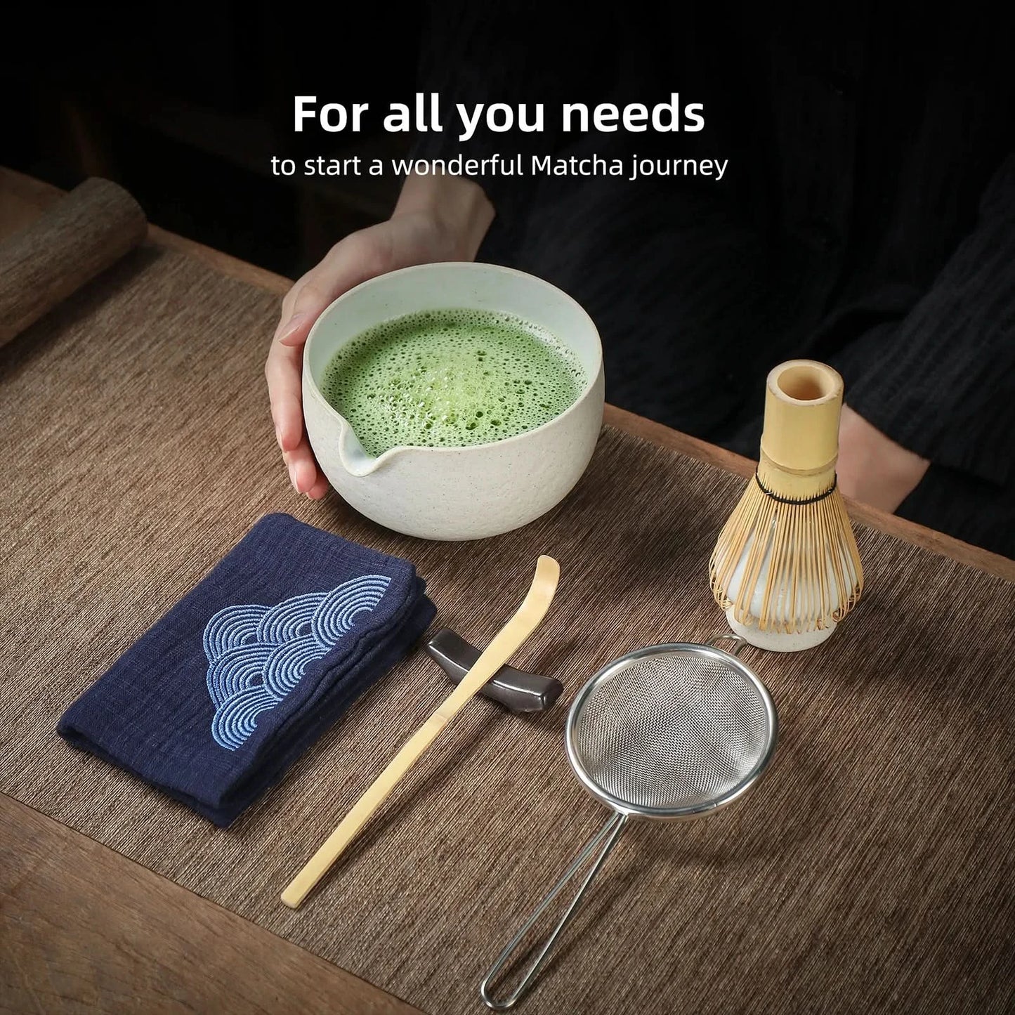 Matcha Set-Beginner Set Dusty White