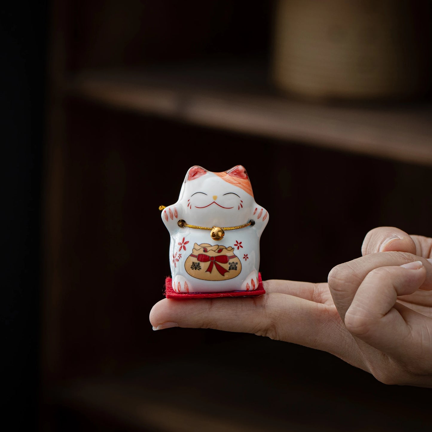 Lucky Maneki-Neko Blue Teapet