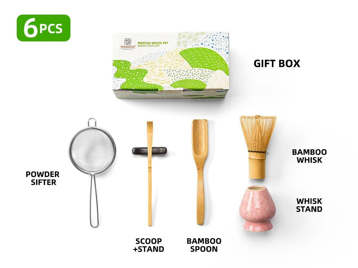 Matcha Whisk Set Pink Ocean