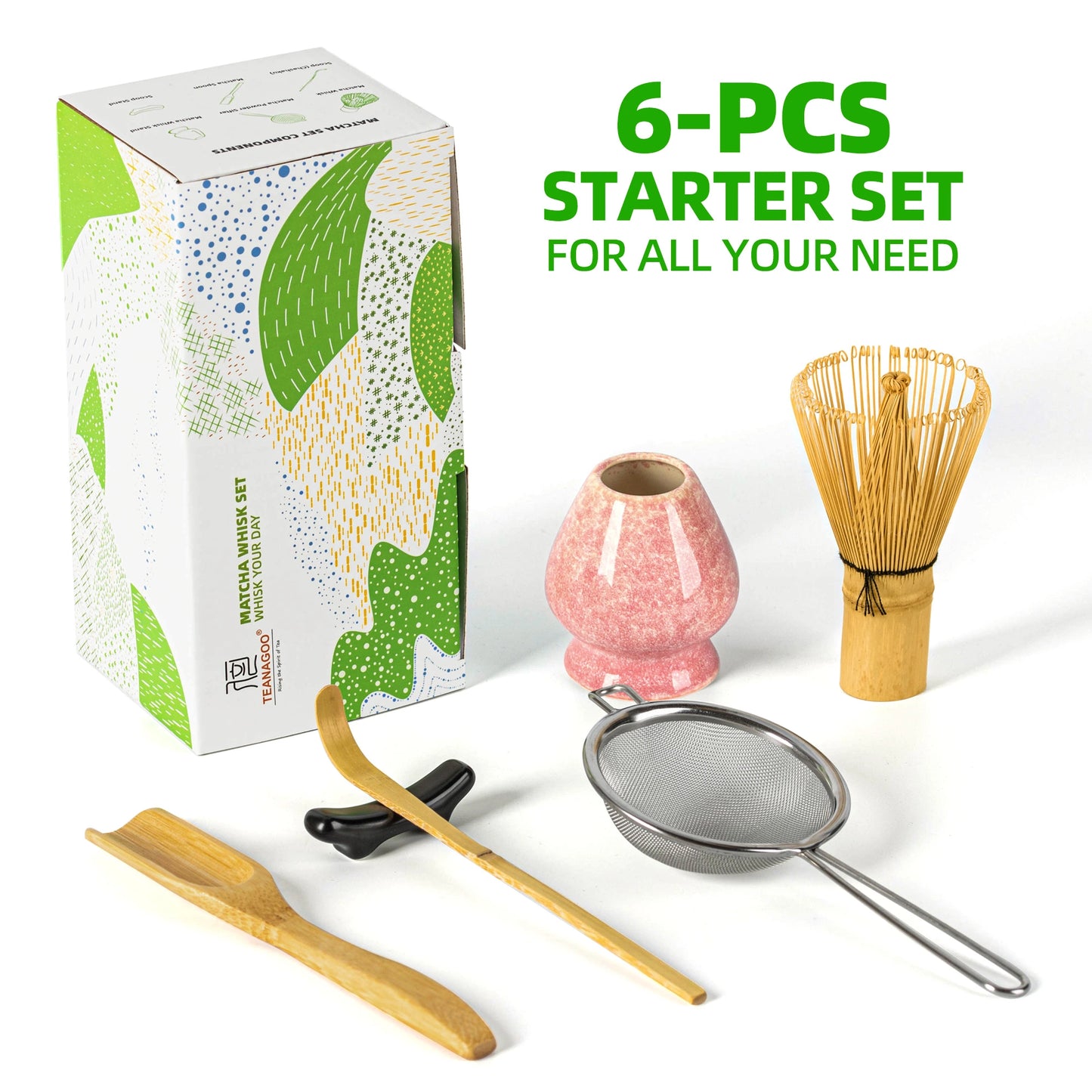 Matcha Whisk Set Pink Ocean