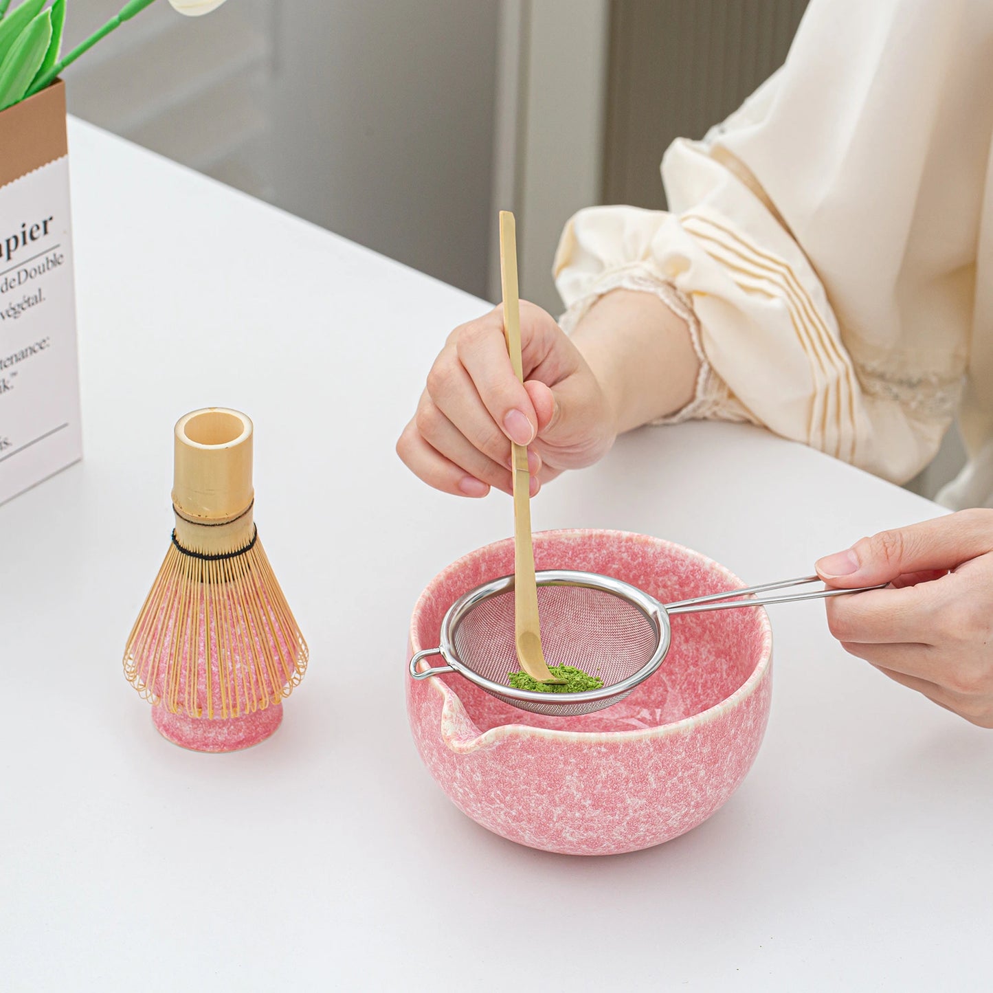 Matcha Whisk Set Pink Ocean