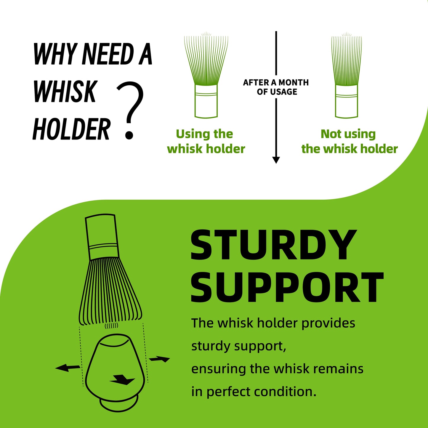 Matcha Whisk Set Obsidian with sifter