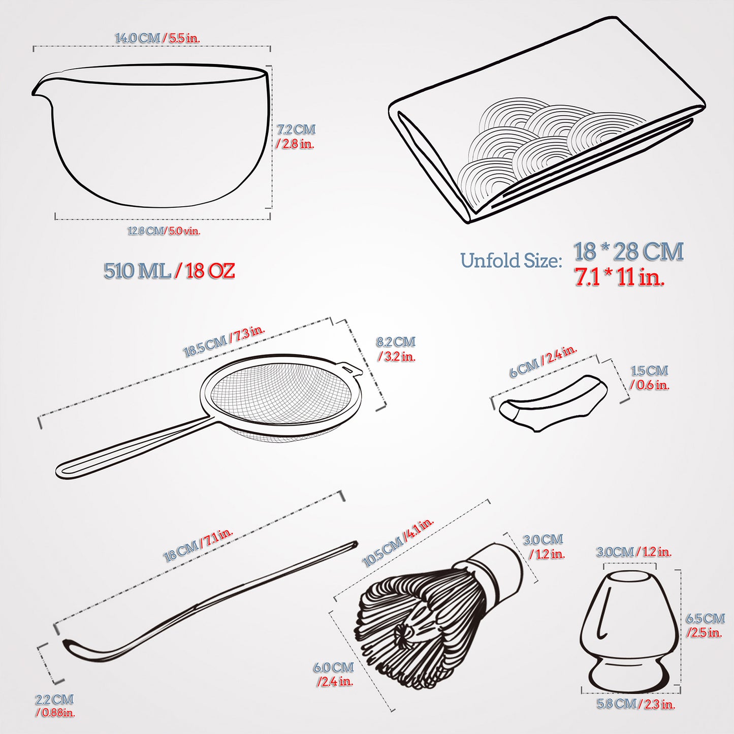 Set de Matcha - Set para principiantes Gris polvoriento