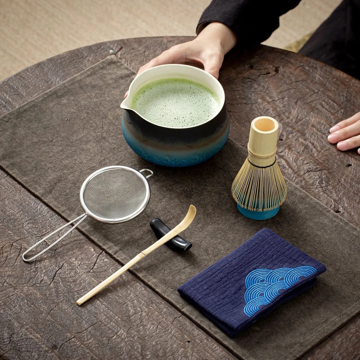 Matcha Set-Beginner Set Landscape Pointy Bowl