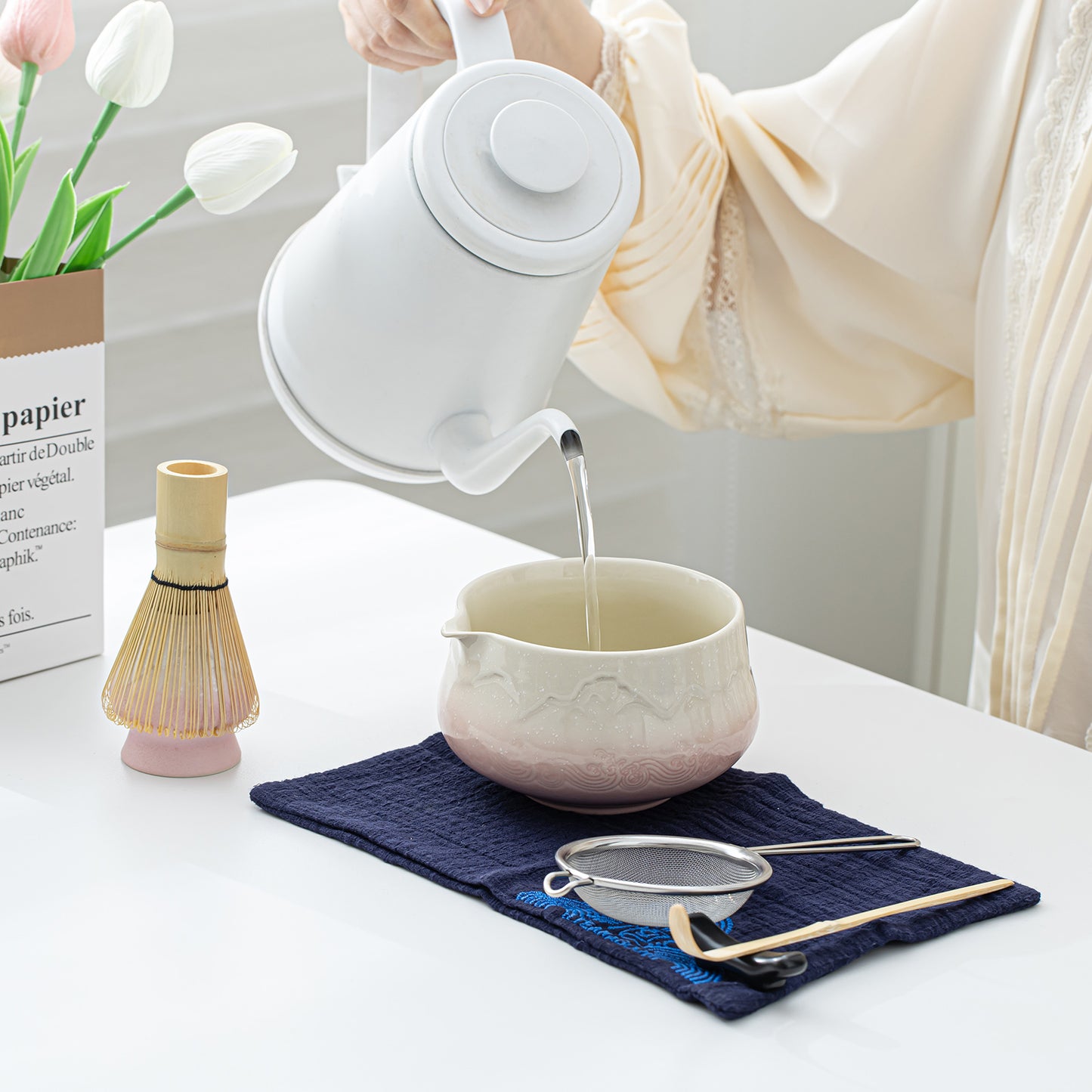 Matcha Set-Beginner Set Snow Mountain Pink