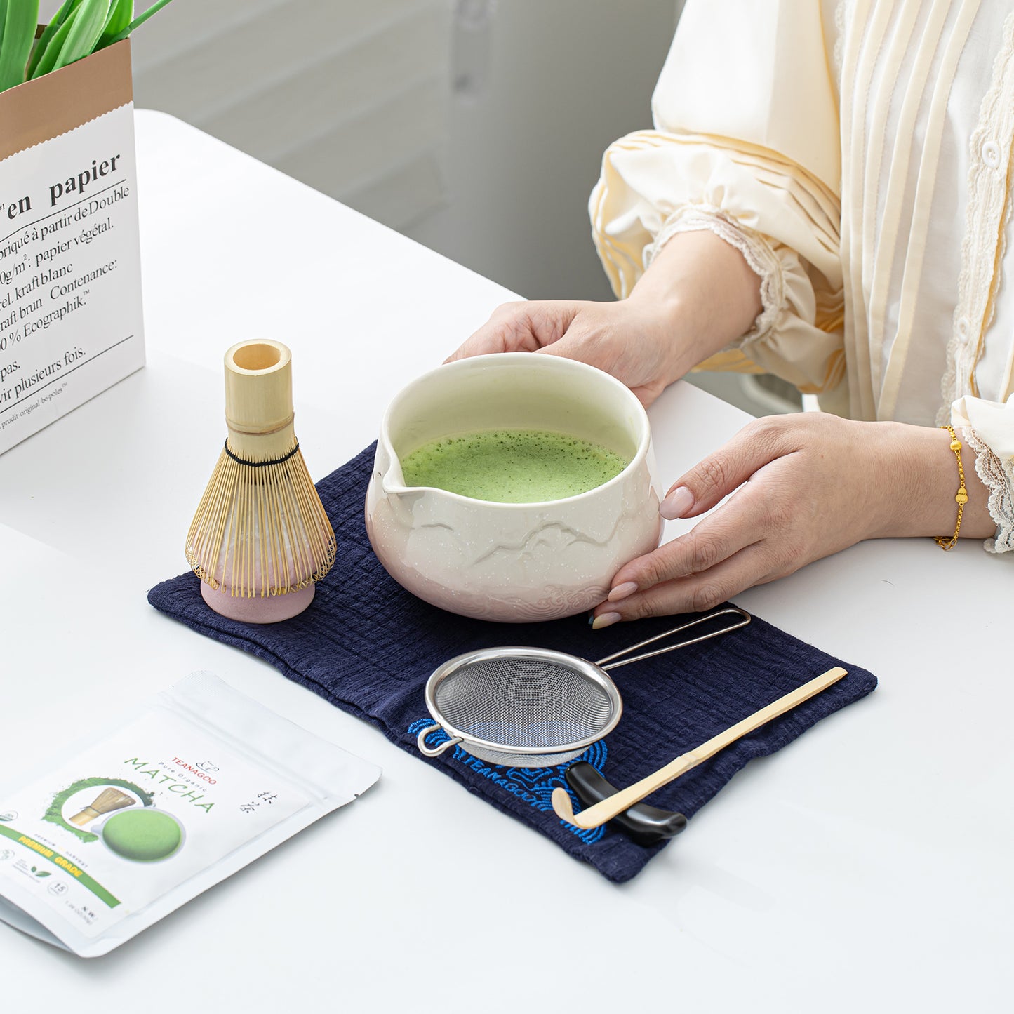 Matcha Set-Beginner Set Snow Mountain Pink