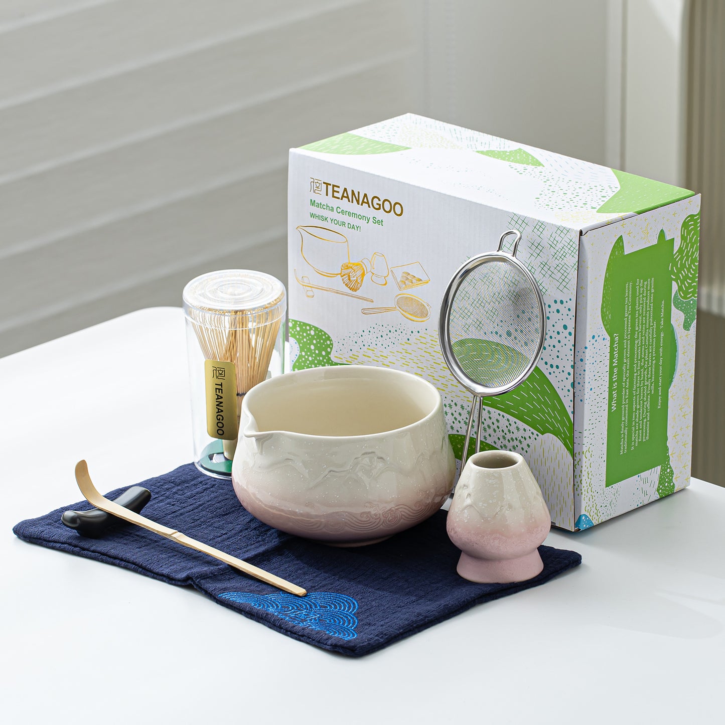 Matcha Set-Beginner Set Snow Mountain Pink