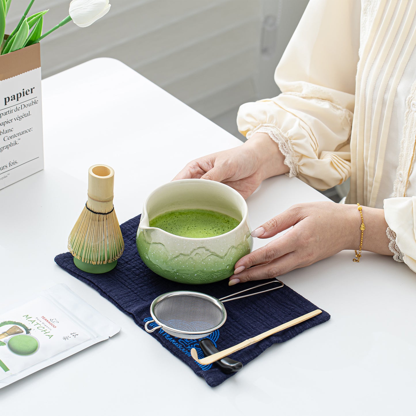 Matcha Set-Beginner Set Snow Mountain Green
