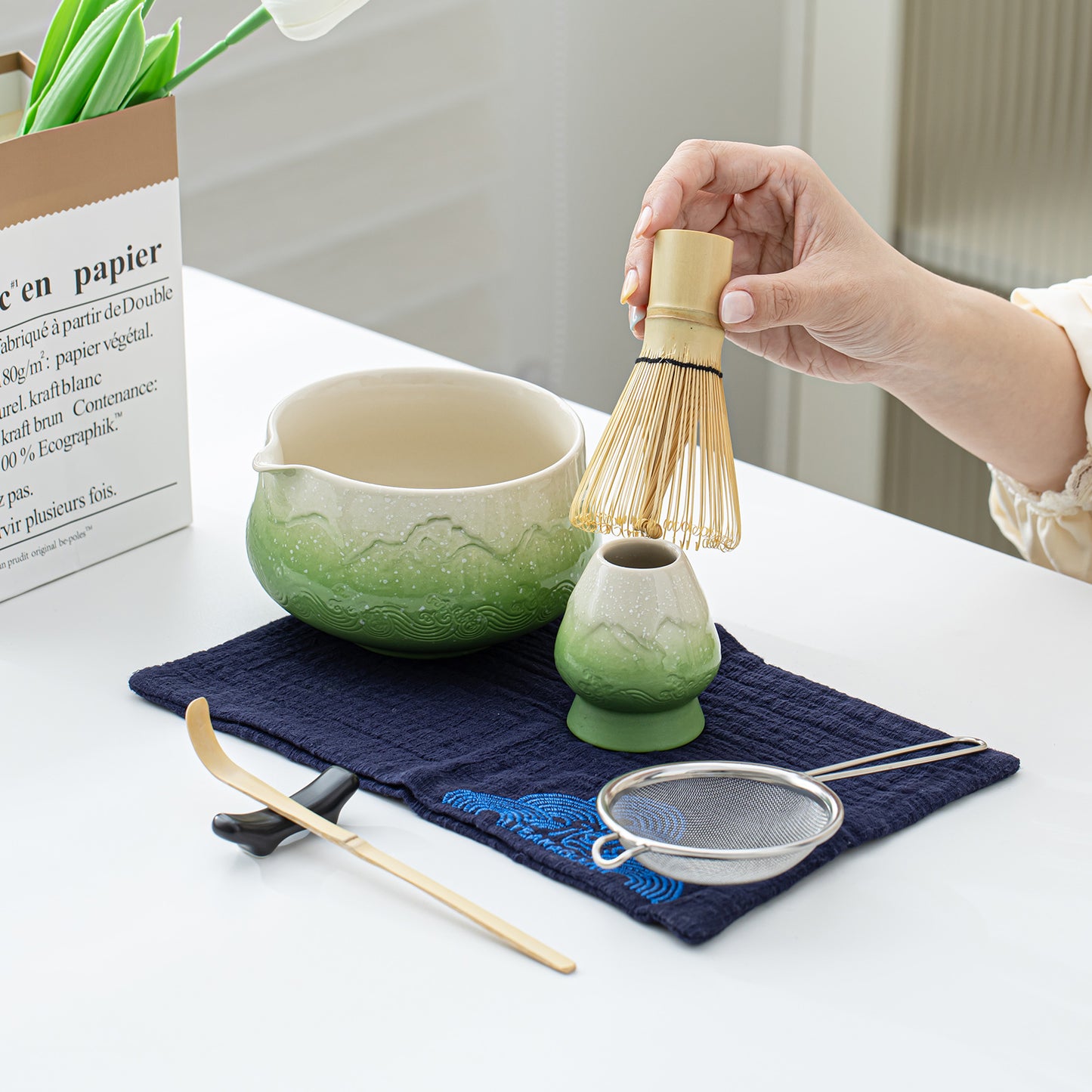 Matcha Set-Beginner Set Snow Mountain Green