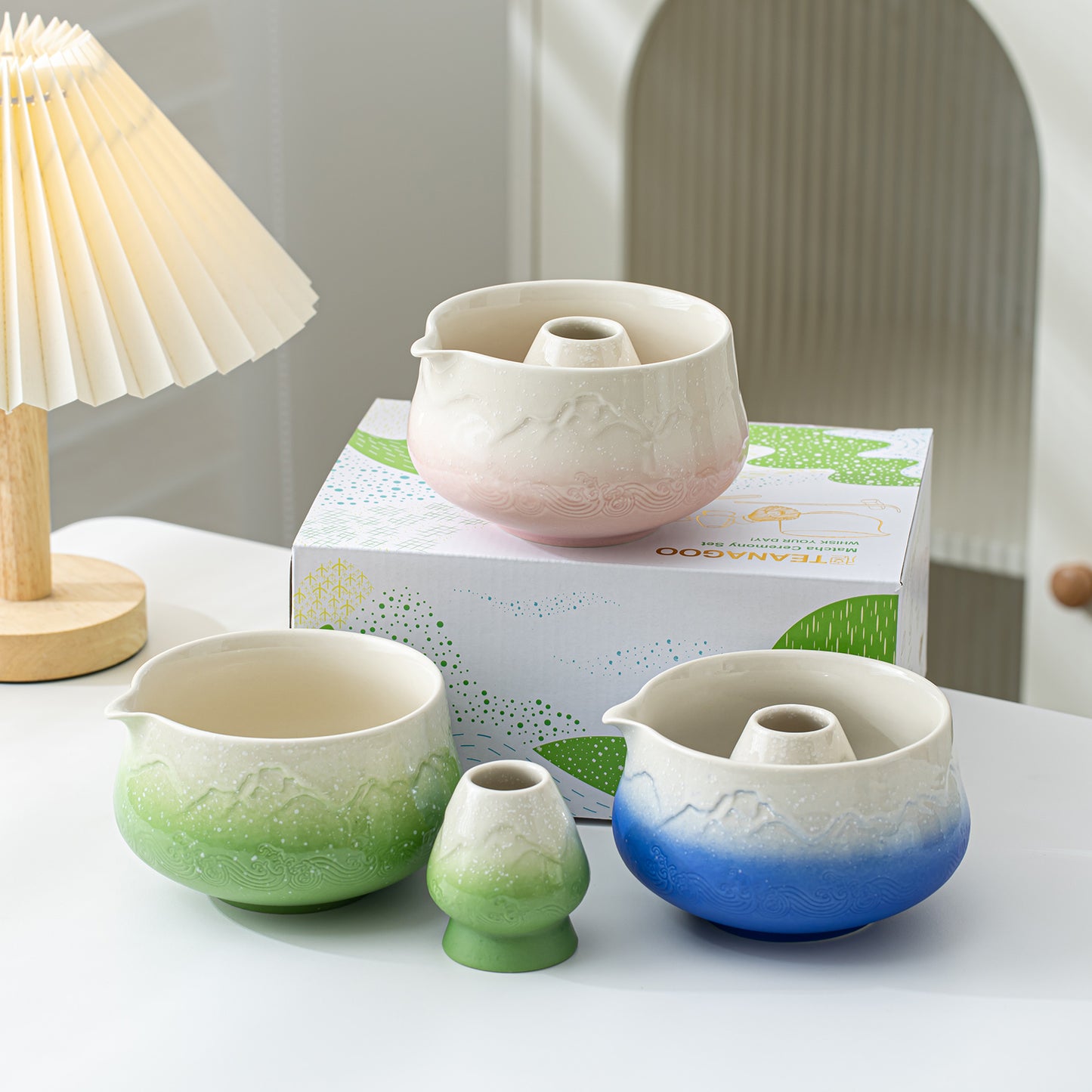 Matcha Set-Beginner Set Snow Mountain Blue