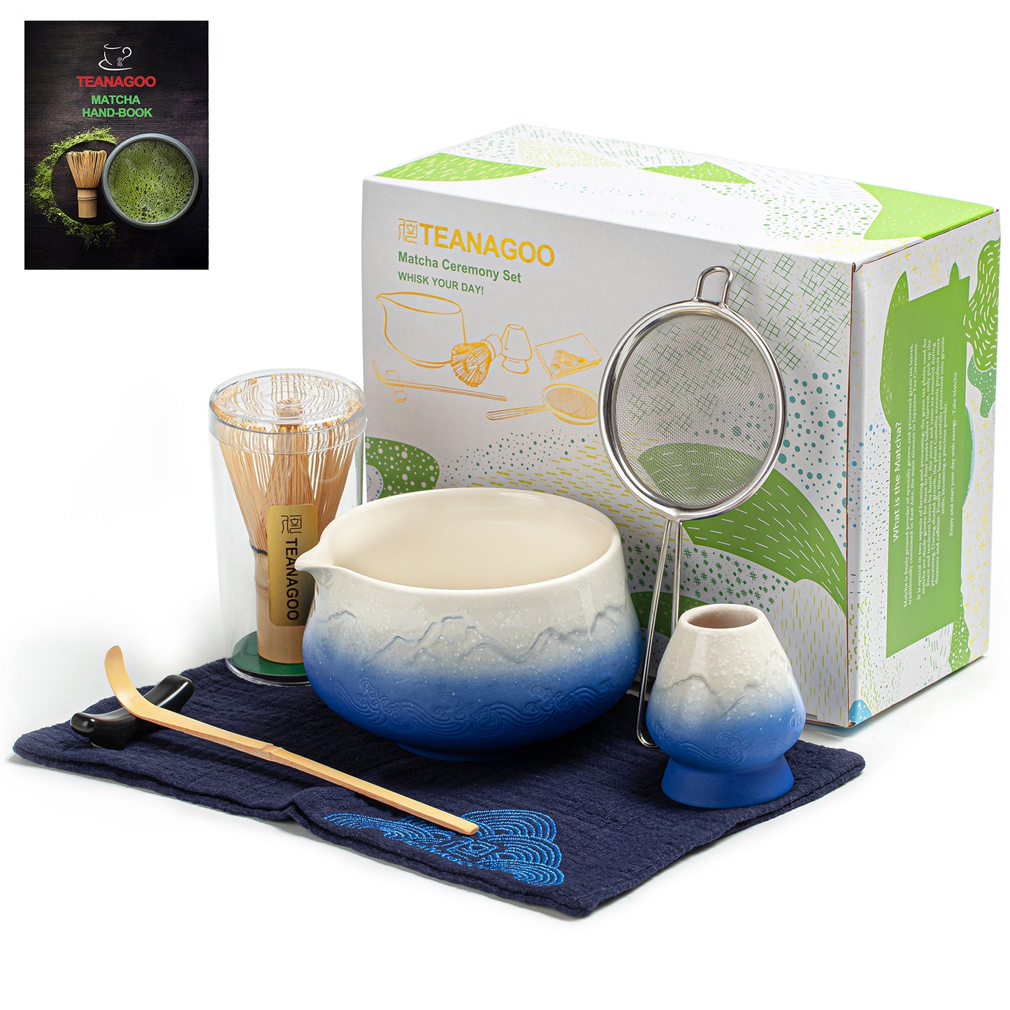 Matcha Set-Beginner Set Snow Mountain Blue