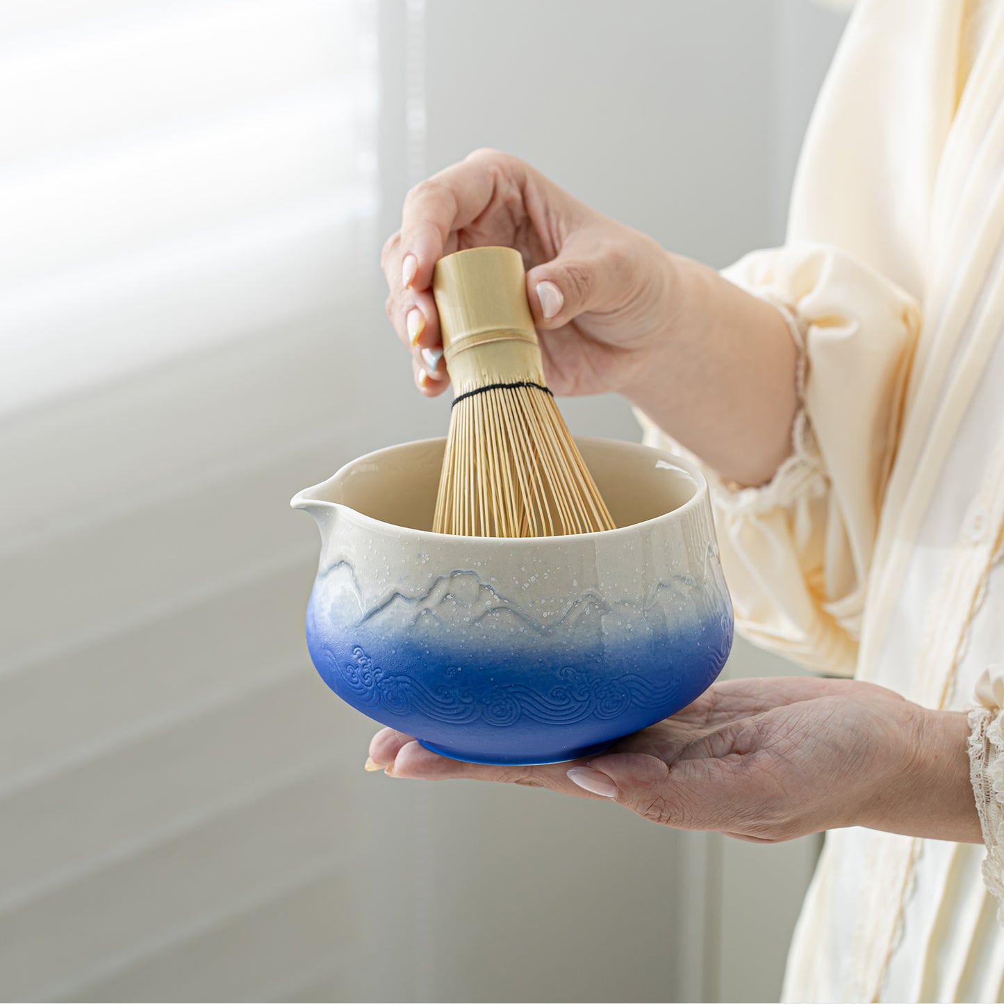 Matcha Set-Beginner Set Snow Mountain Blue