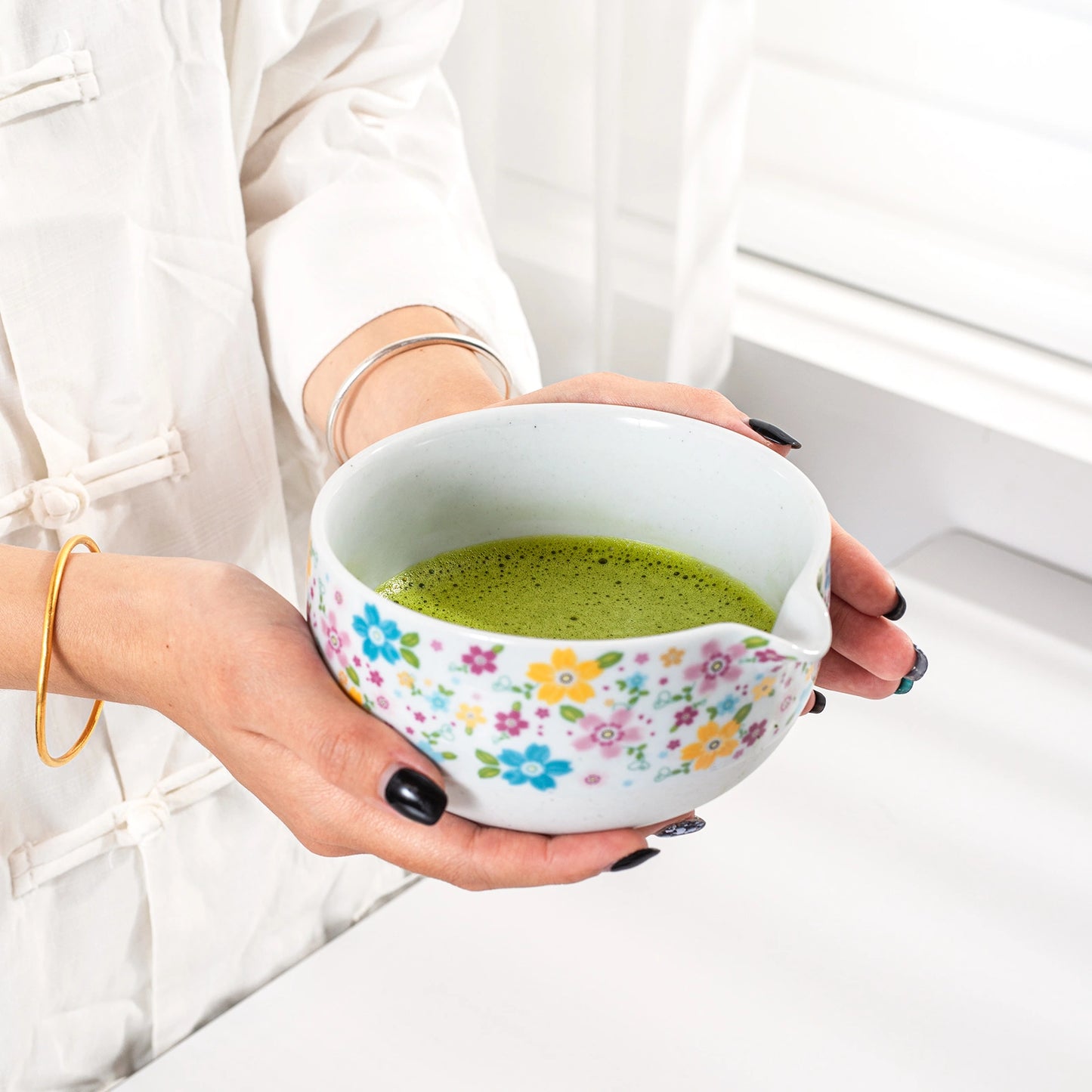 Matcha Set-Beginner blooming flowers