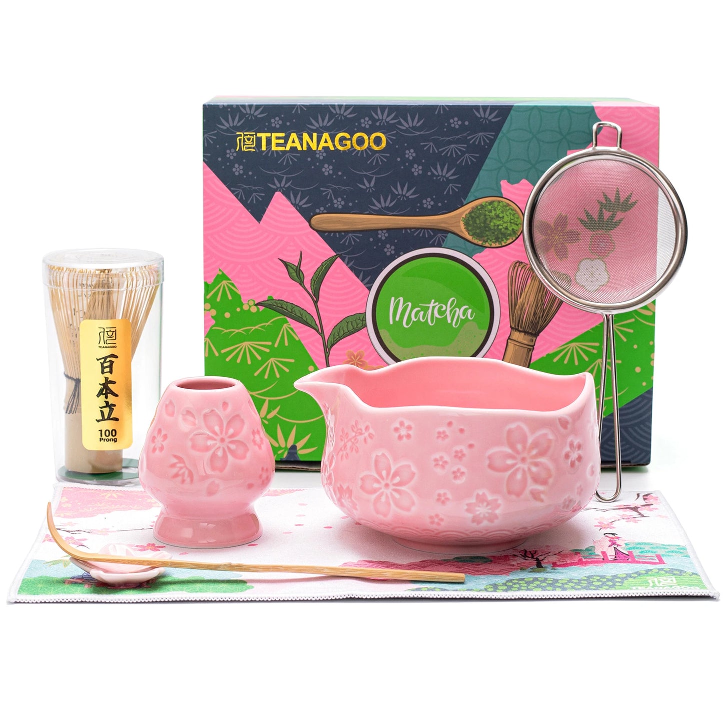 Matcha Set-Beginner Sakura Pink