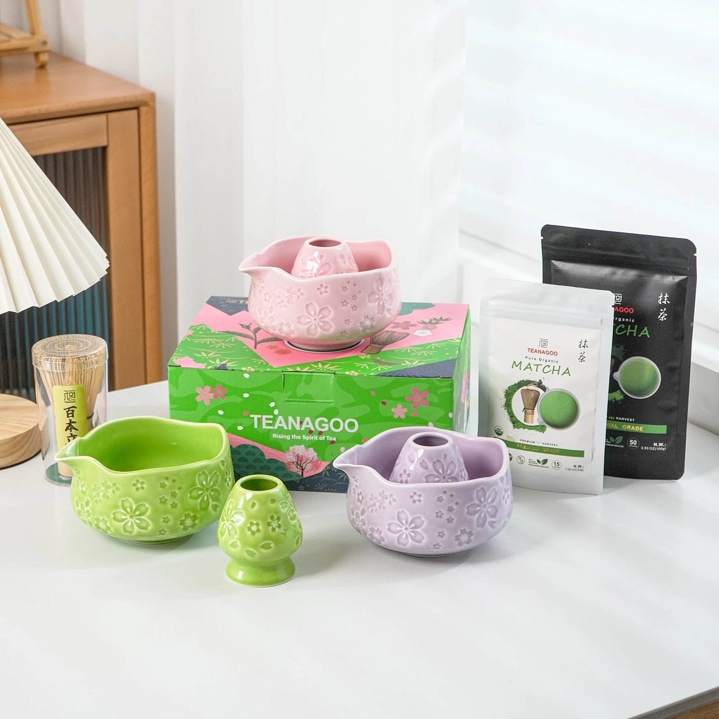 Matcha Set-Beginner Sakura Pink