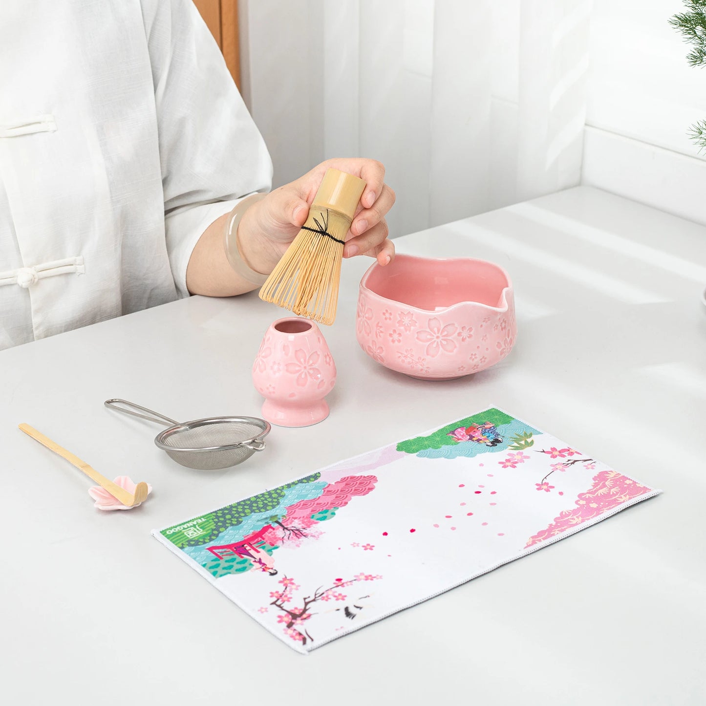 Matcha Set-Beginner Sakura Pink