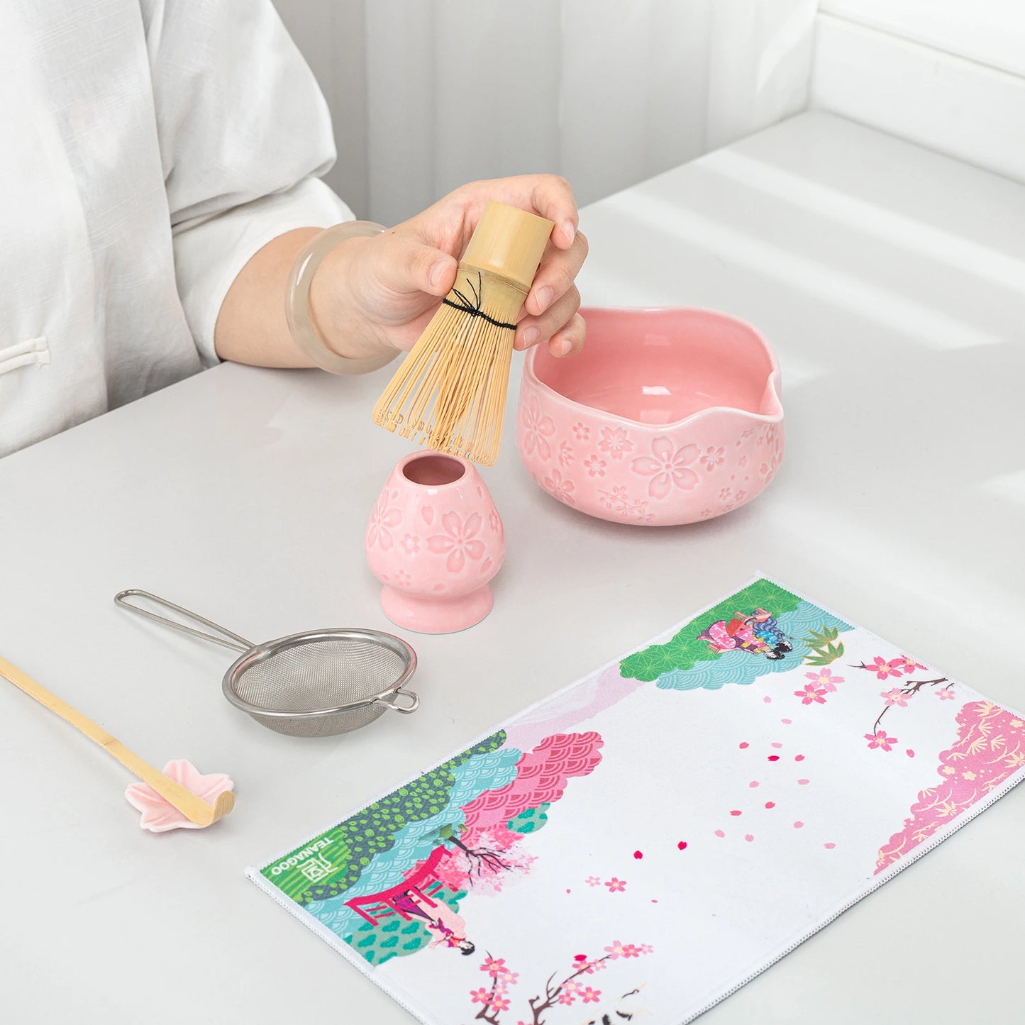 Matcha Set-Beginner Sakura Pink