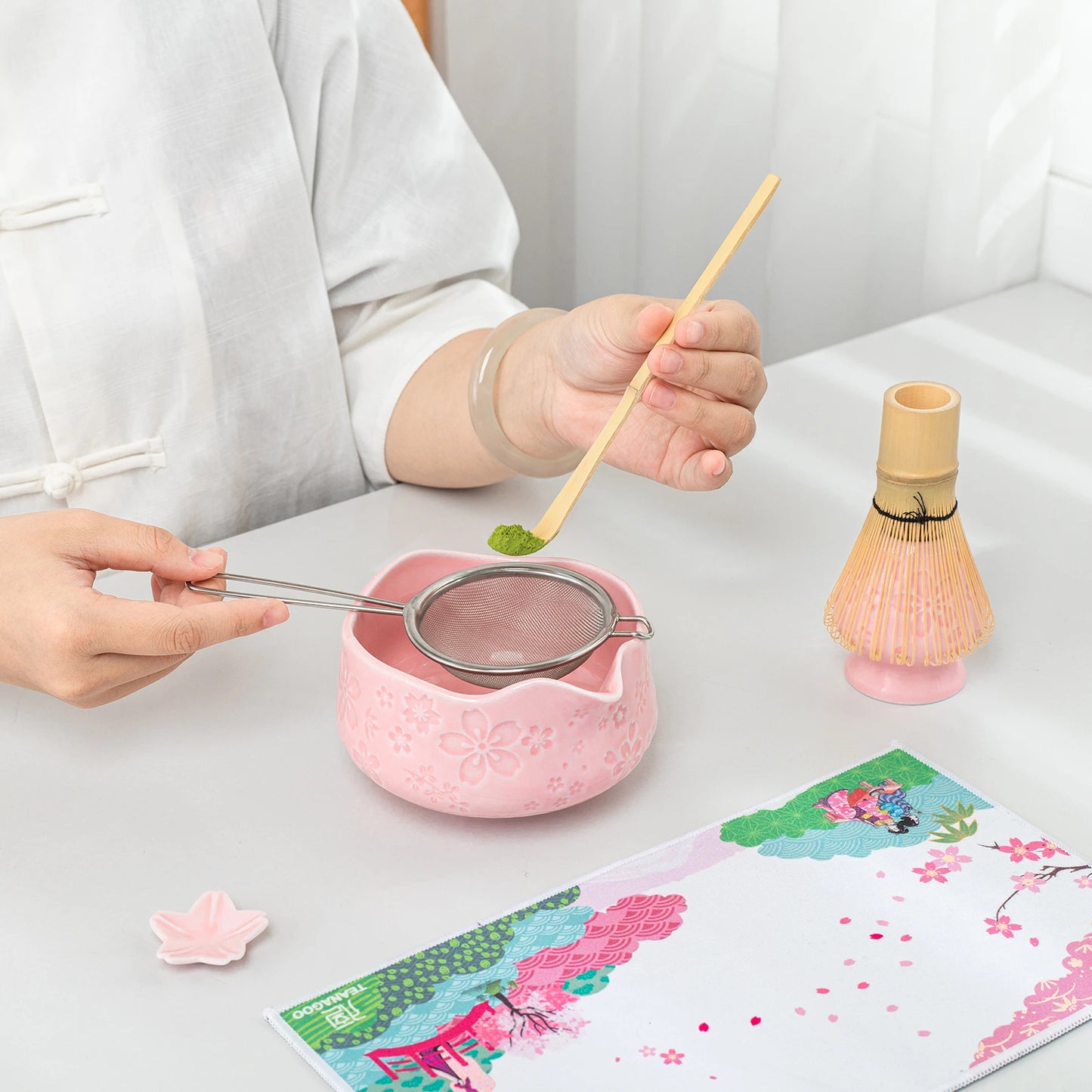 Matcha Set-Beginner Sakura Pink