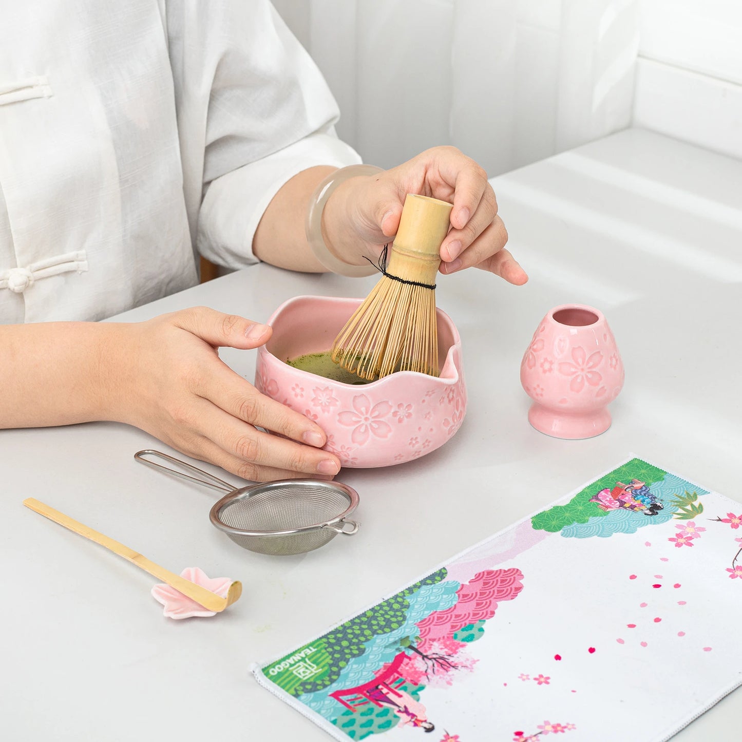 Matcha Set-Beginner Sakura Pink