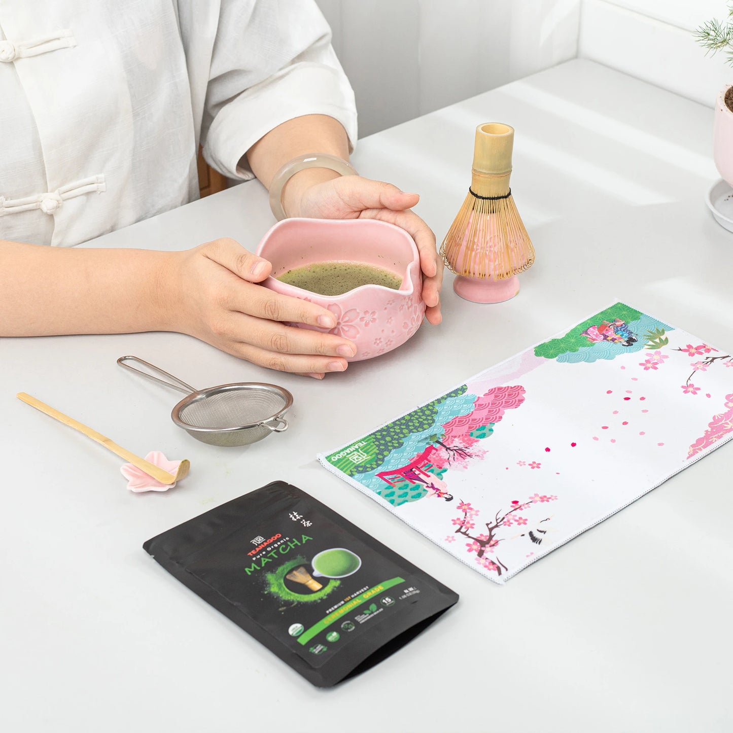 Matcha Set-Beginner Sakura Pink