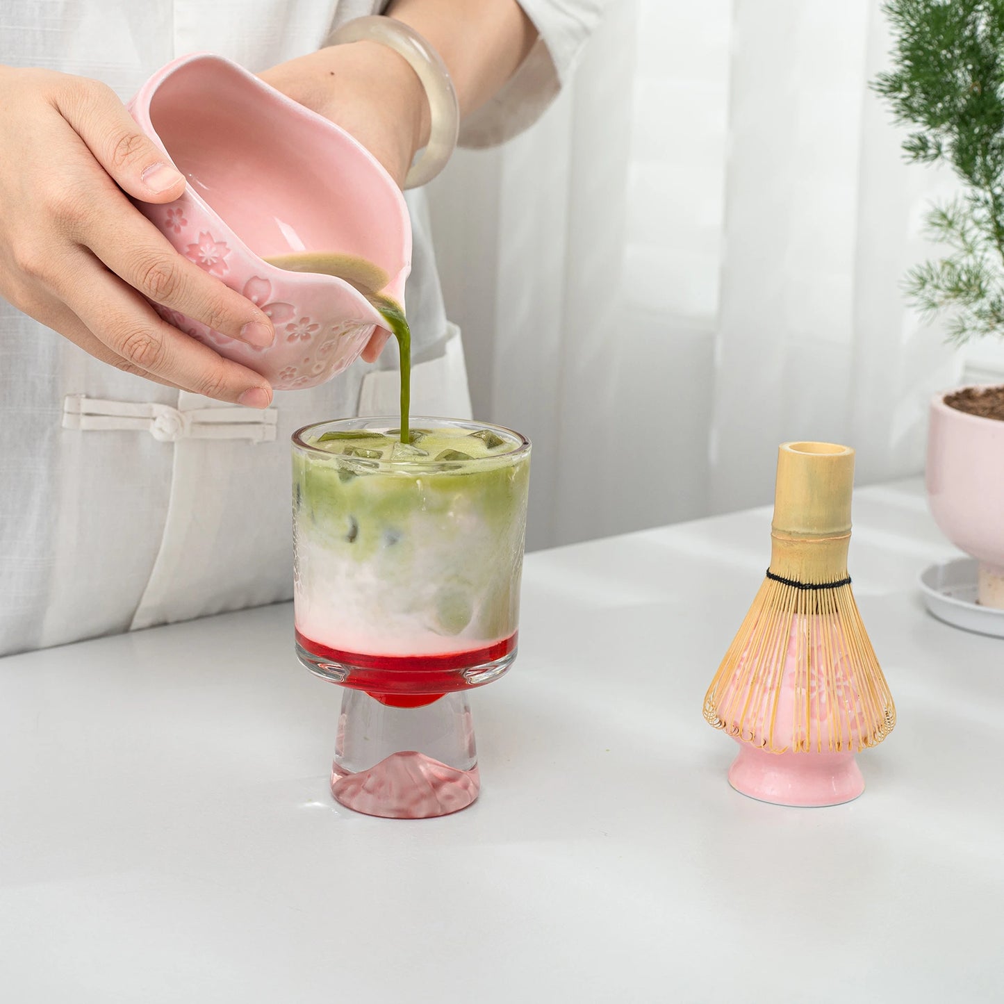 Matcha Set-Beginner Sakura Pink