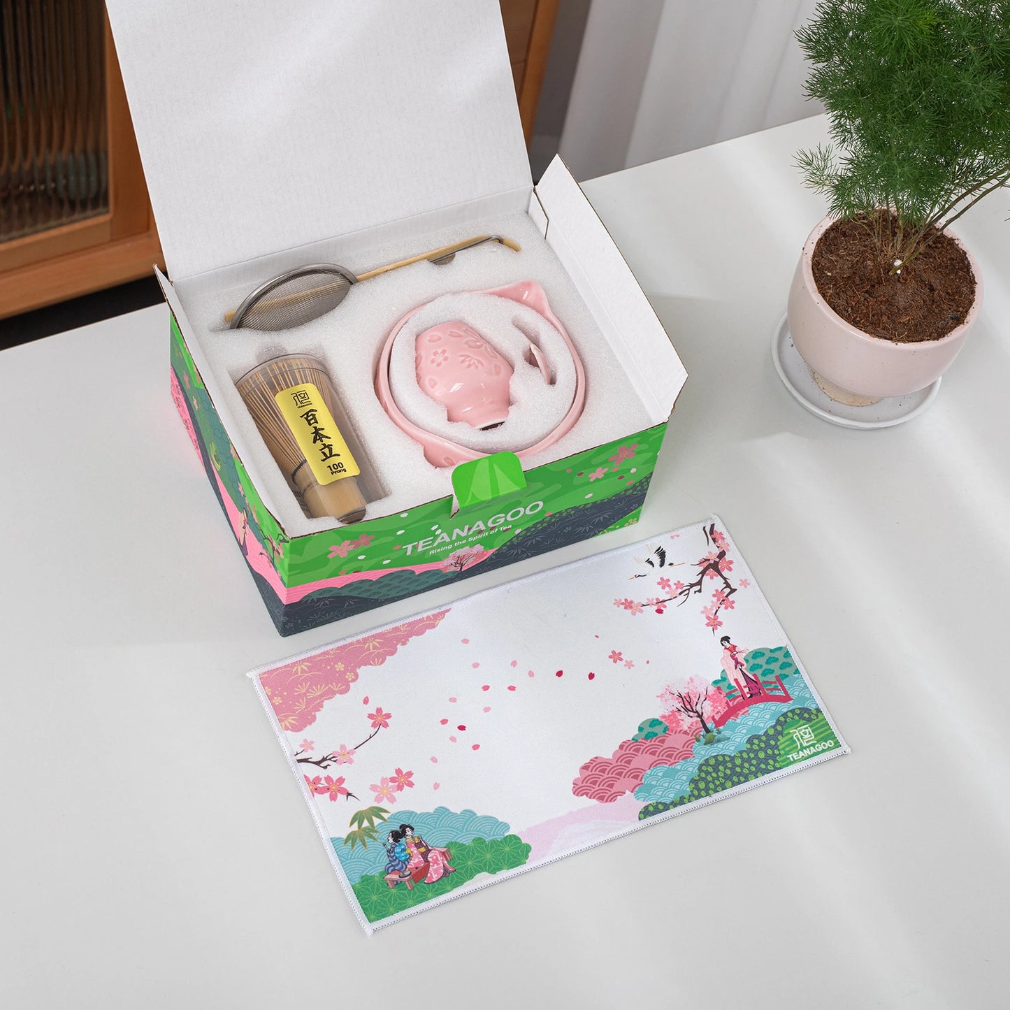 Matcha Set-Beginner Sakura Pink