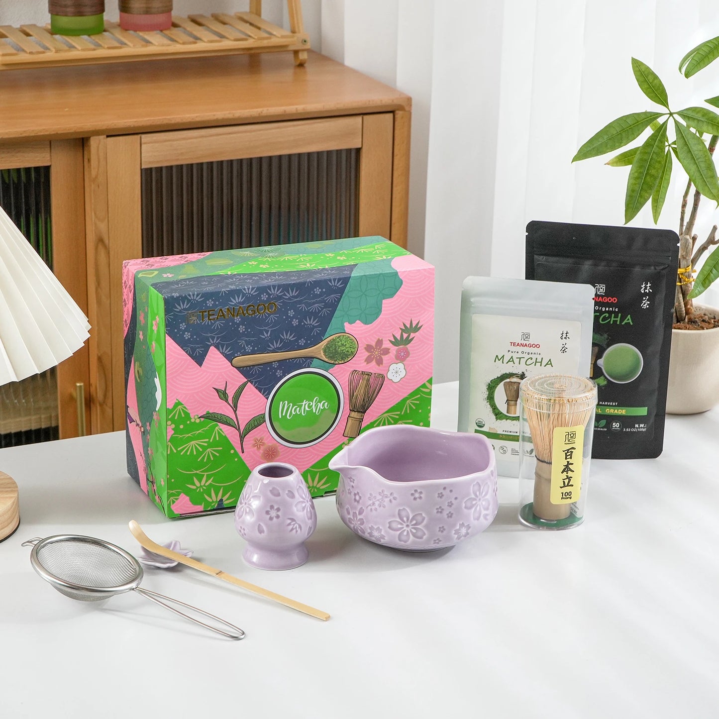 Matcha Set-Beginner Sakure Purple