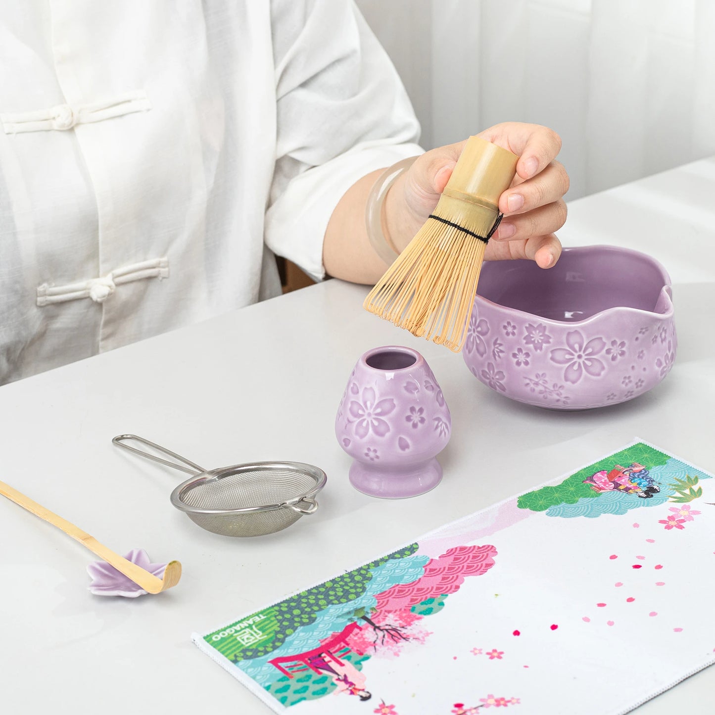 Matcha Set-Beginner Sakure Purple