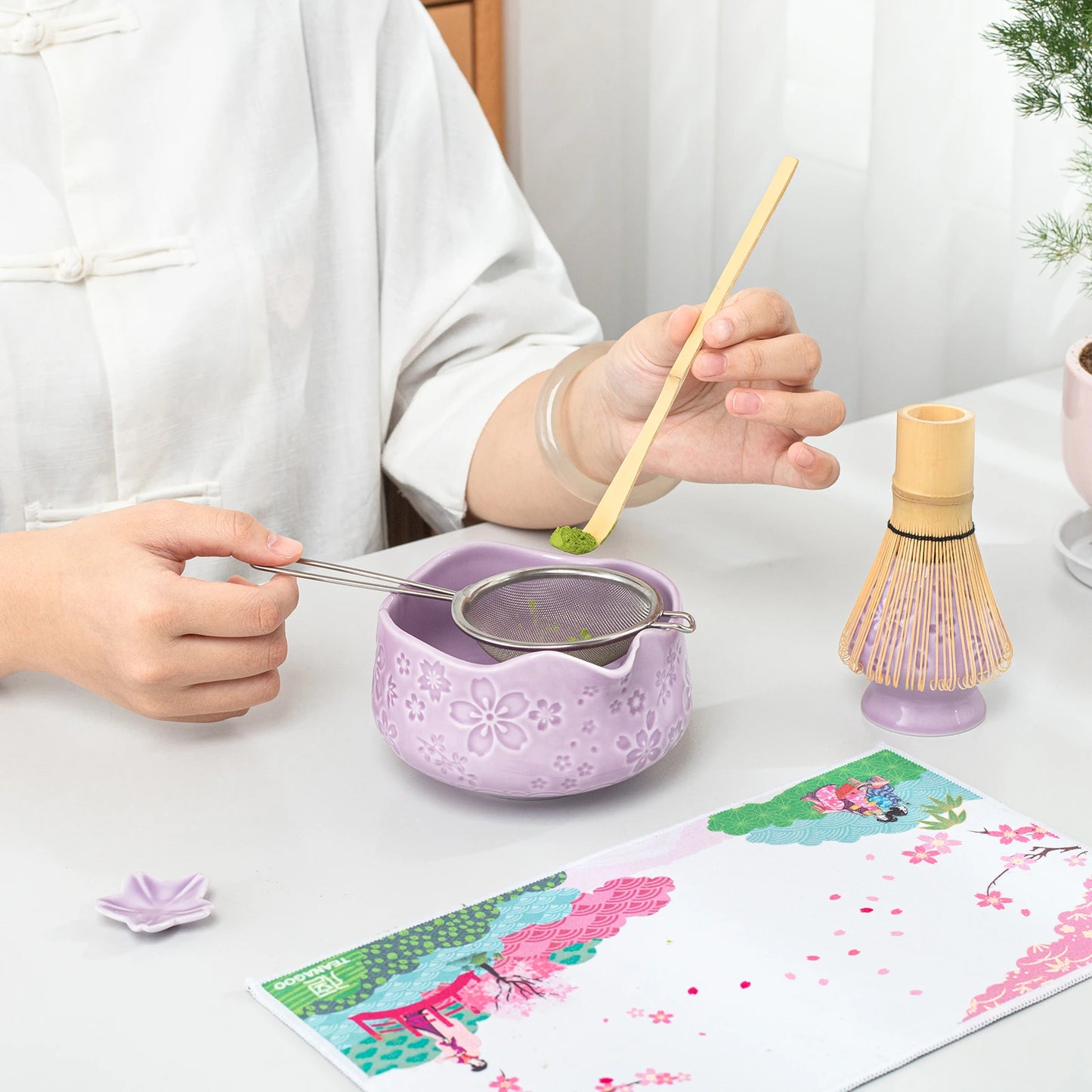 Matcha Set-Beginner Sakure Purple