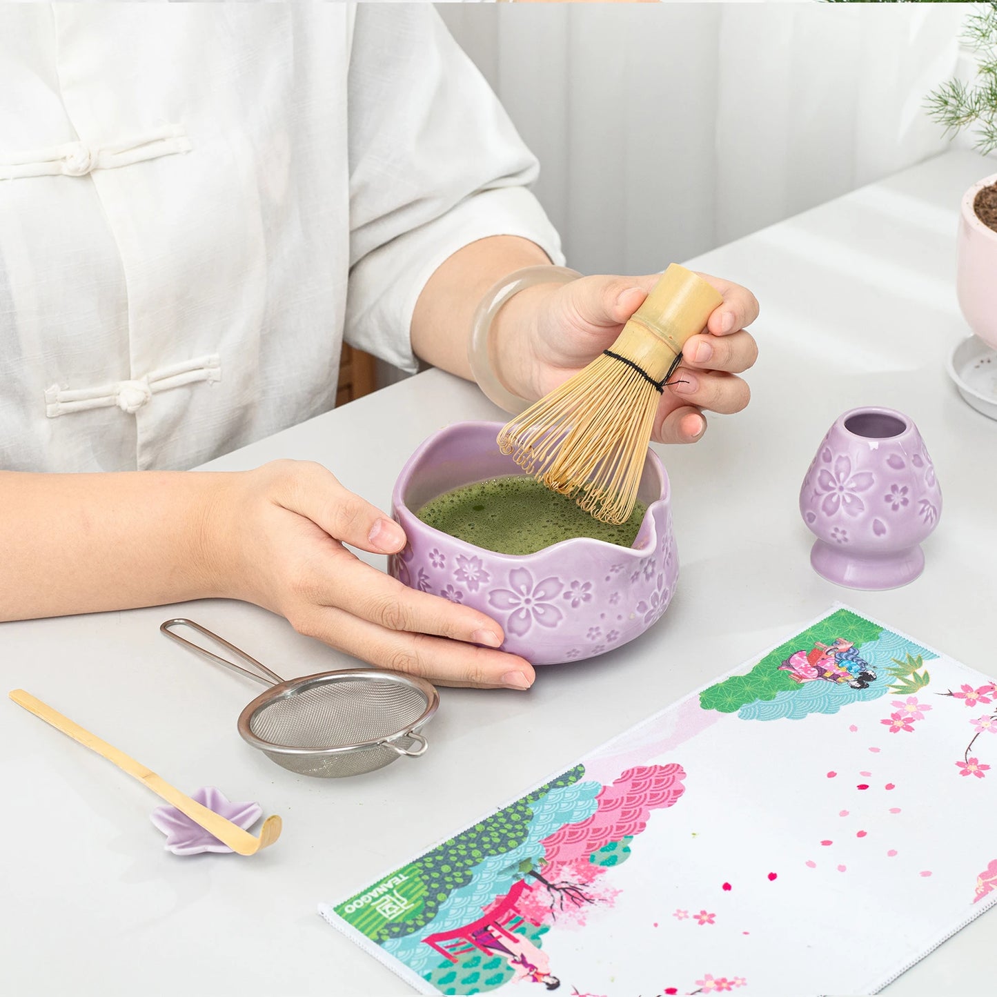 Matcha Set-Beginner Sakure Purple