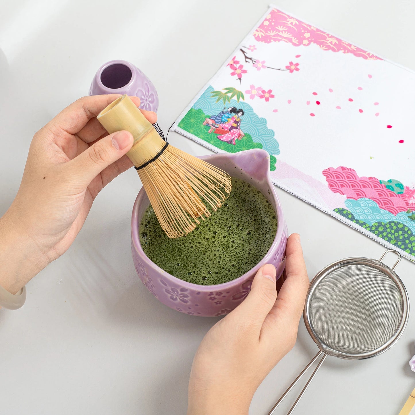 Matcha Set-Beginner Sakure Purple