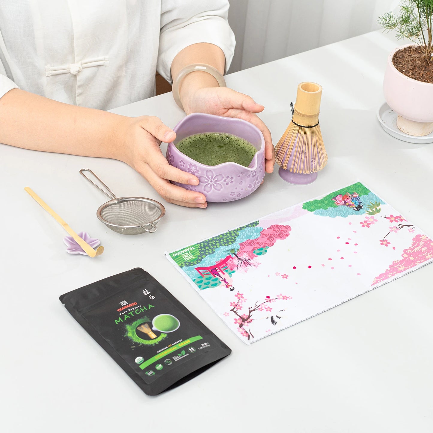 Matcha Set-Beginner Sakure Purple
