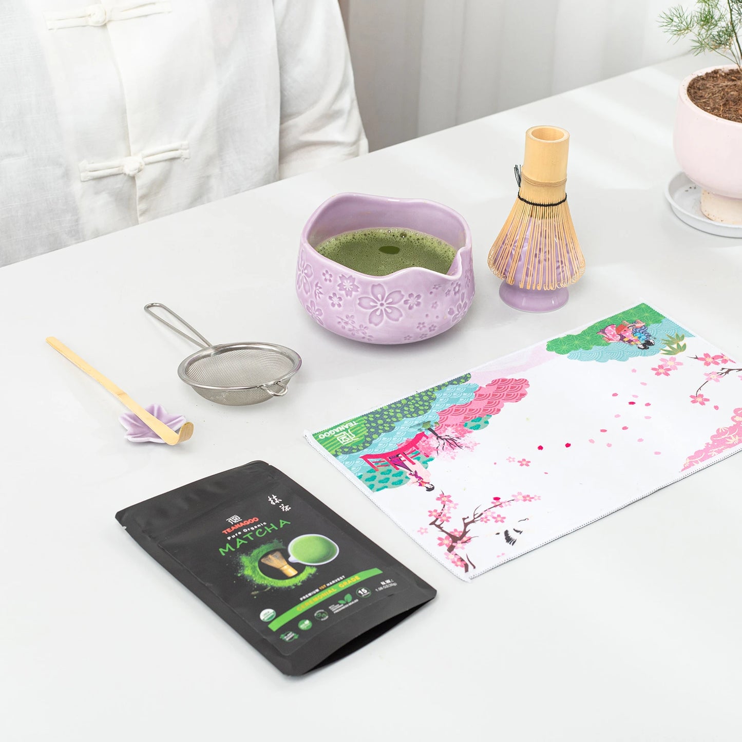 Matcha Set-Beginner Sakure Purple