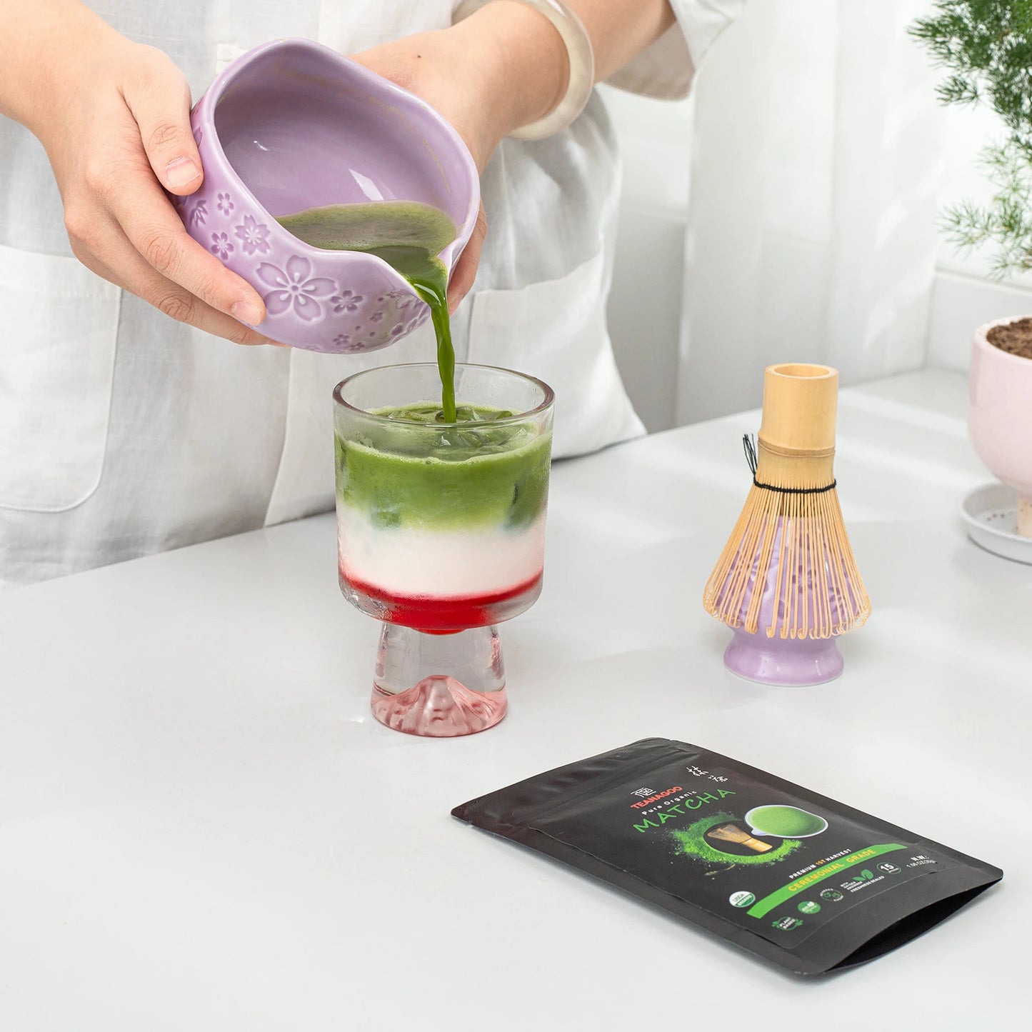 Matcha Set-Beginner Sakure Purple