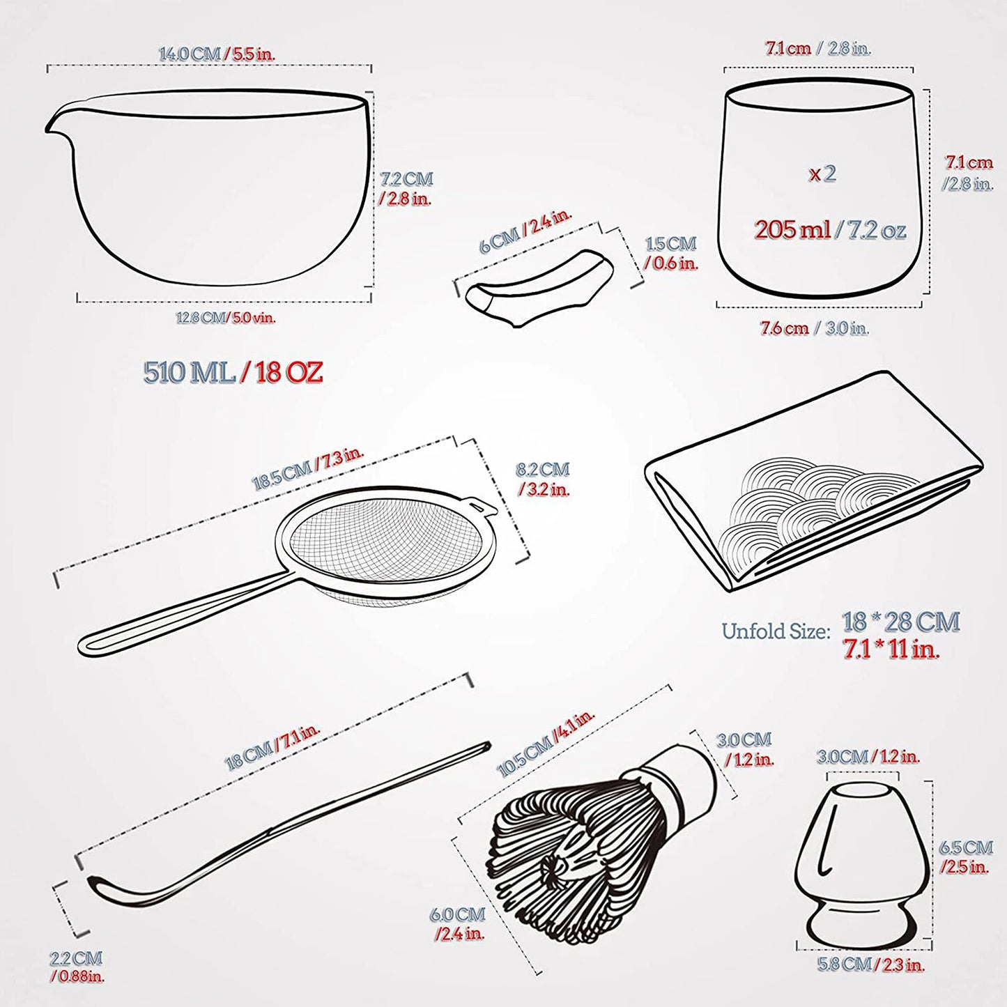 Matcha Set-Sharing Set Red