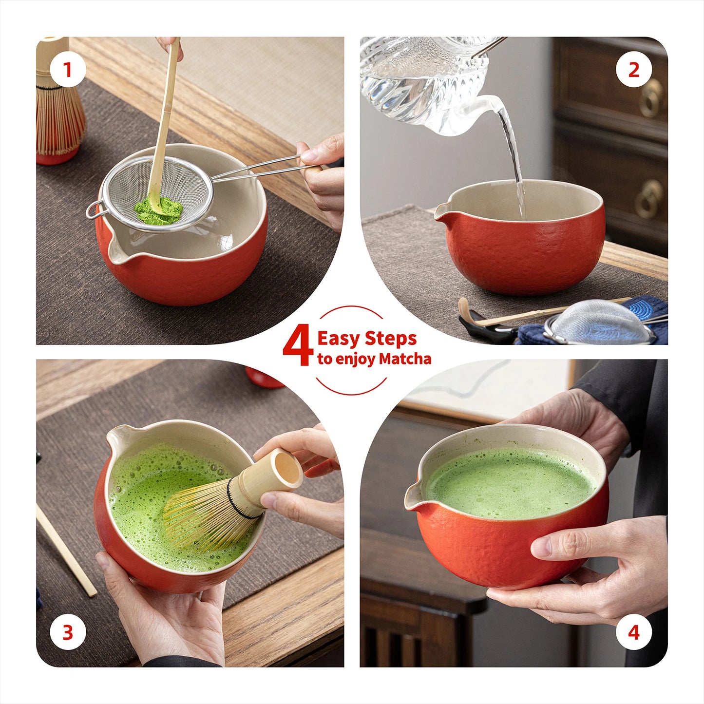 Matcha Set-Sharing Set Red