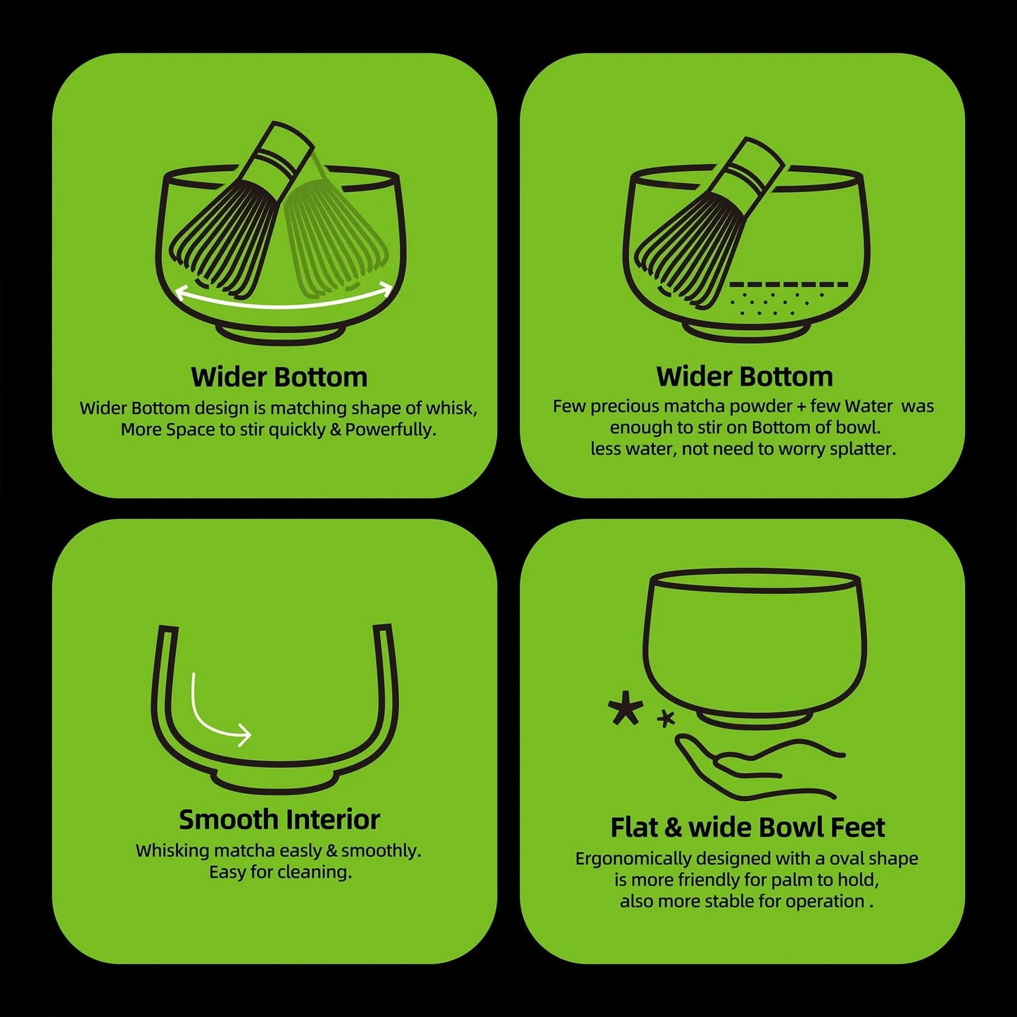 Matcha Set-Sharing Set Landscape Jade Round Bowl