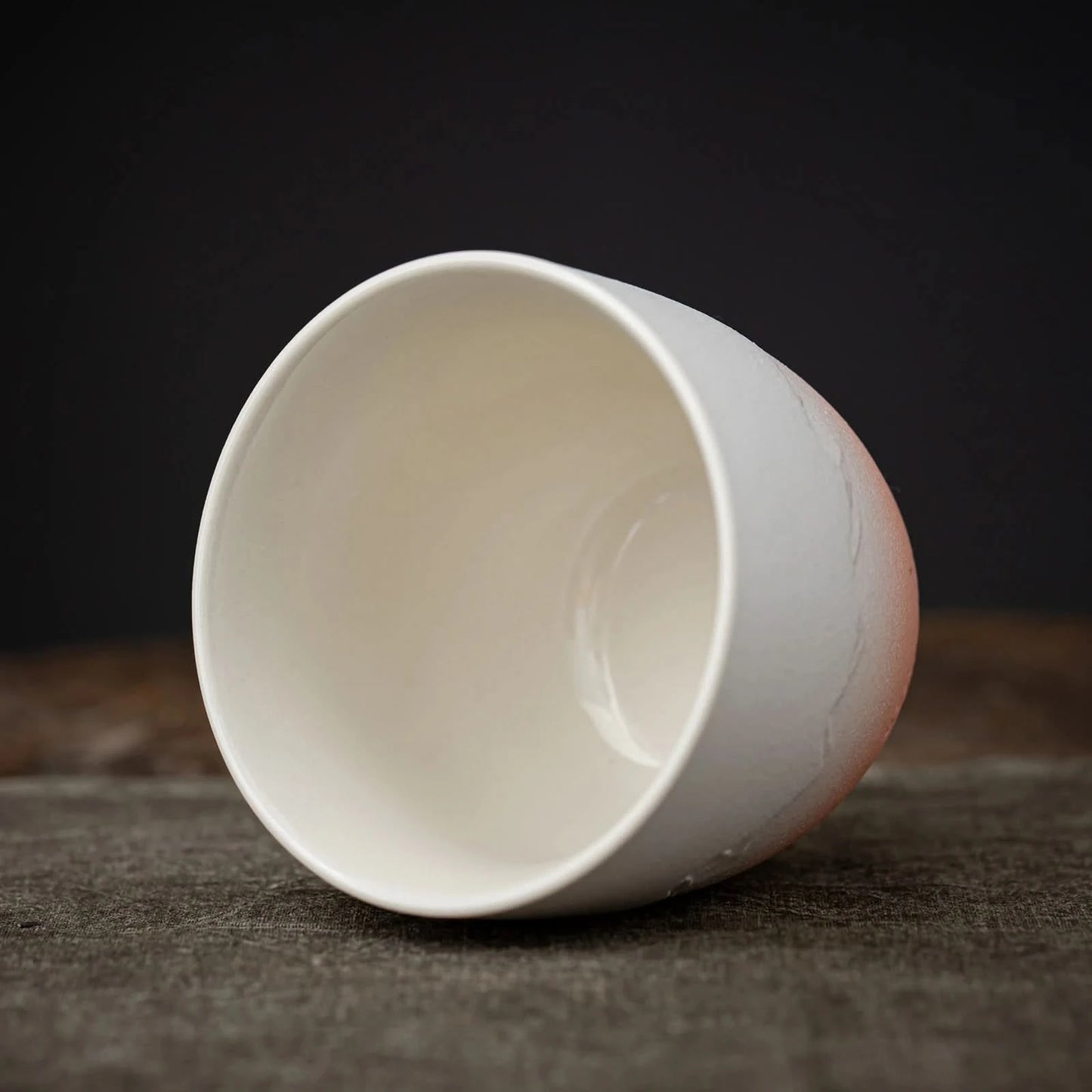 Matcha Set-Sharing Set Landscape Pinky White Pointy Bowl