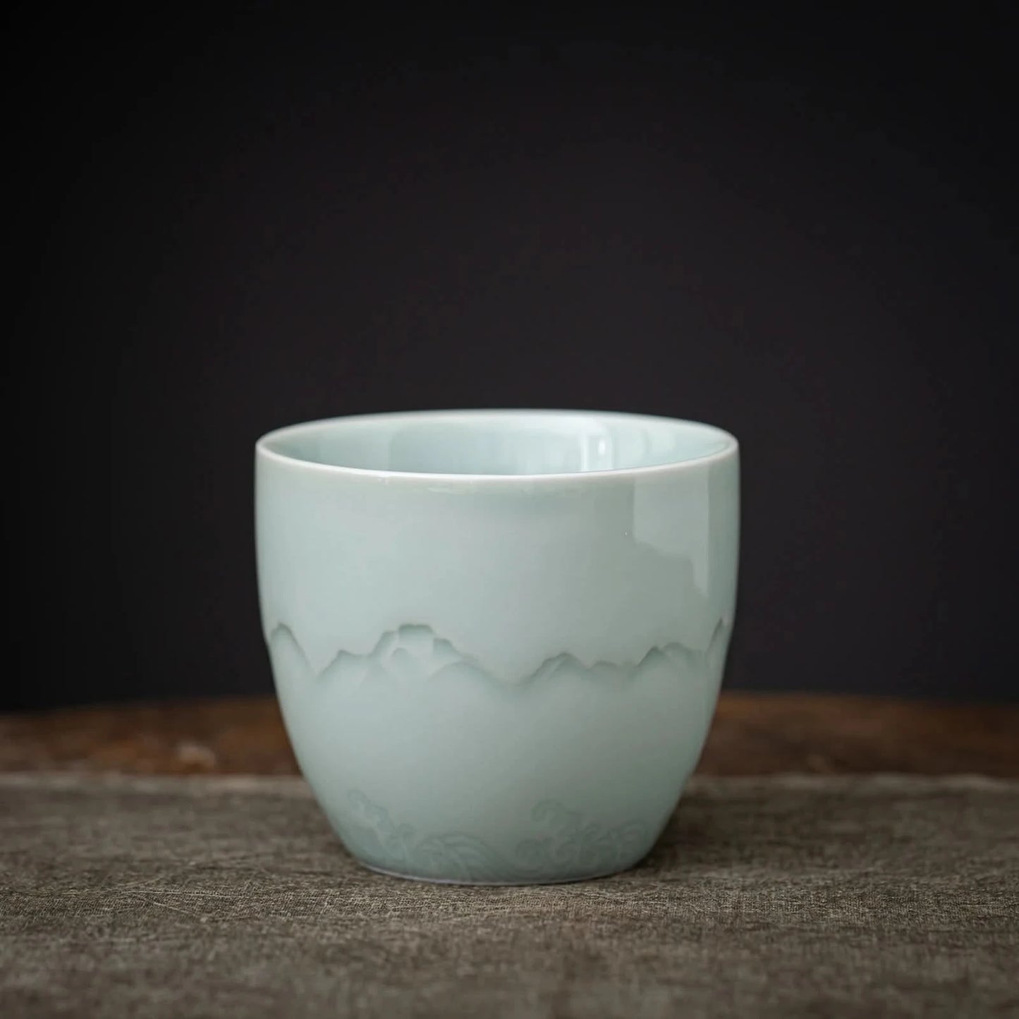Matcha Set-Sharing Set Landscape Jade Pointy Bowl