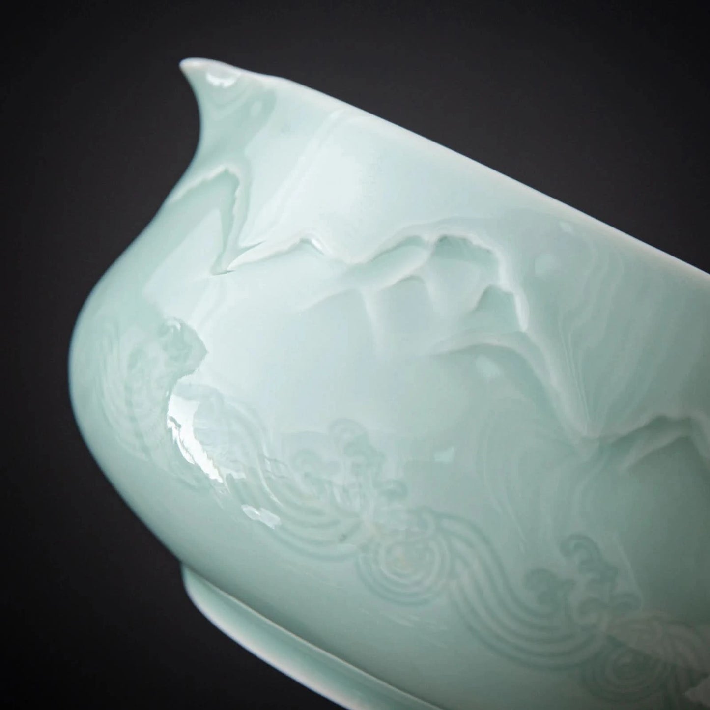 Matcha Set-Sharing Set Landscape Jade Pointy Bowl