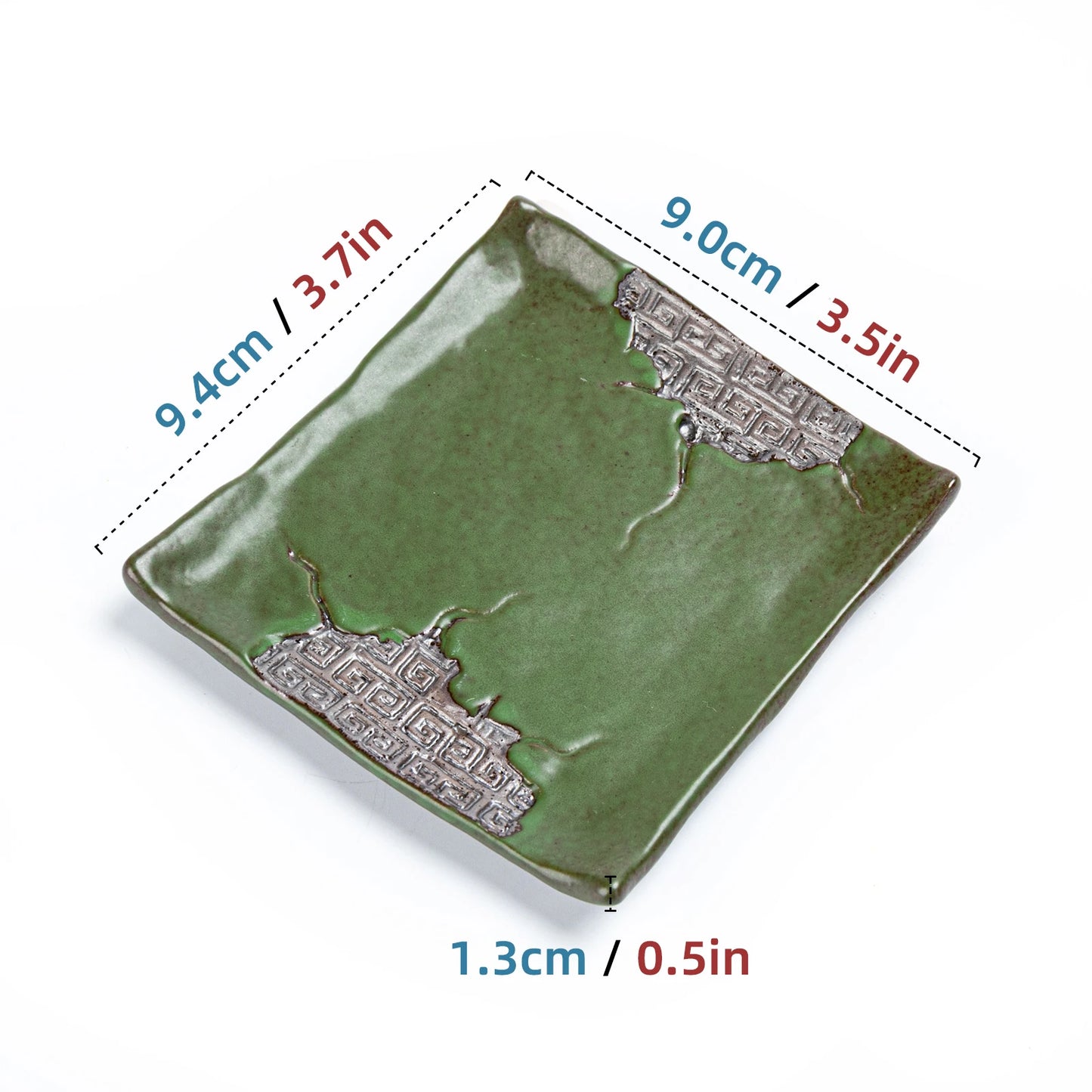 Ancient Script ZEN Cup Mat Bamboo Green