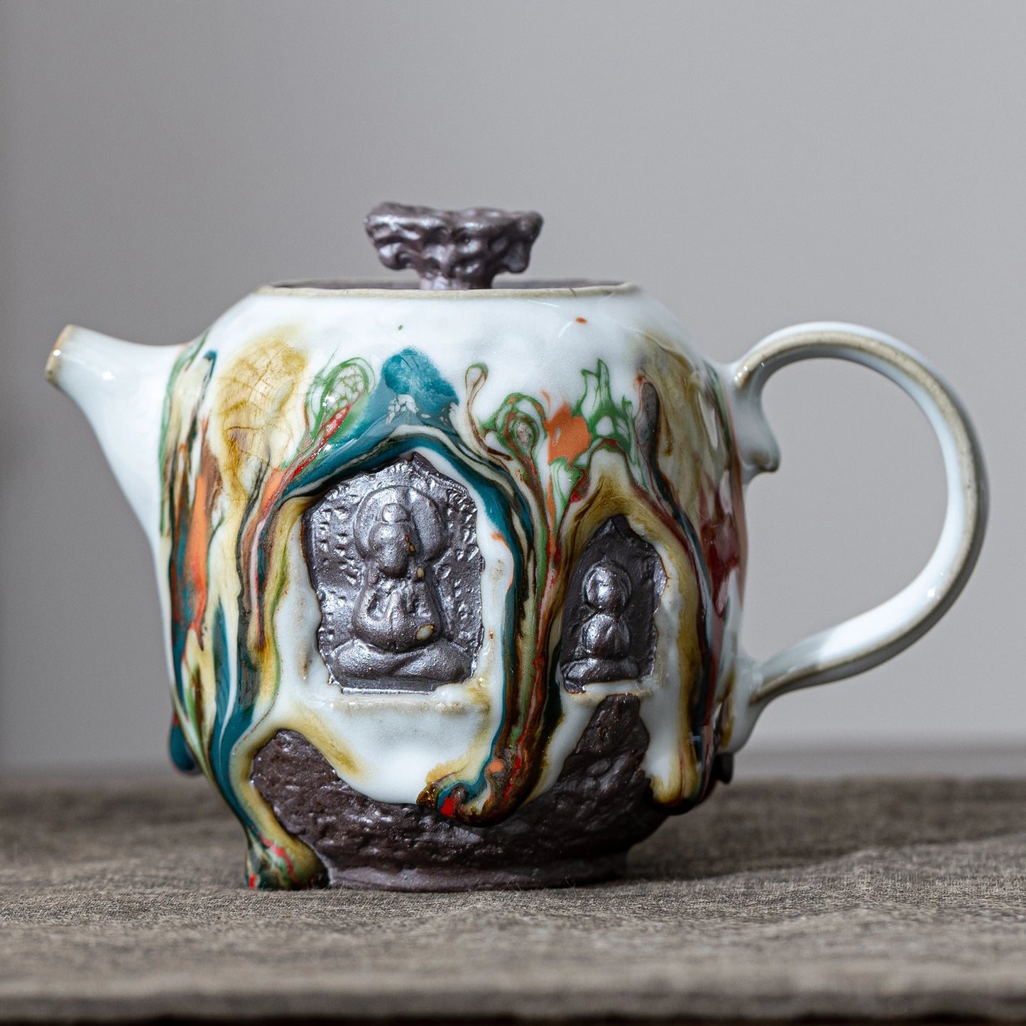 Dunhuang ZEN Tea Pot Shino Ware 200ml