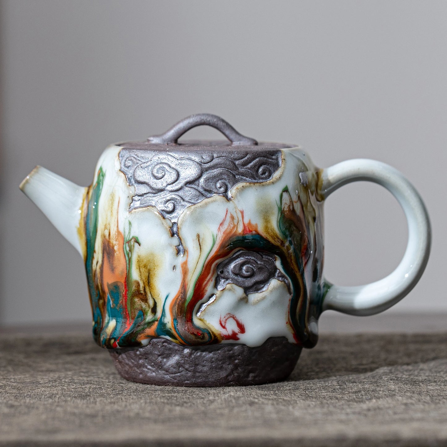 Auspicious Cloud ZEN Teapot Shino Ware 190ml
