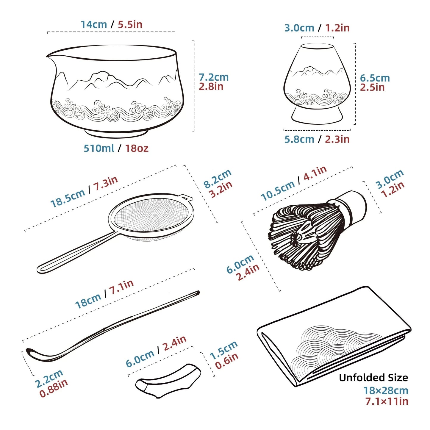 Matcha Set-Beginner Set Landscape Jade Poiny Bowl
