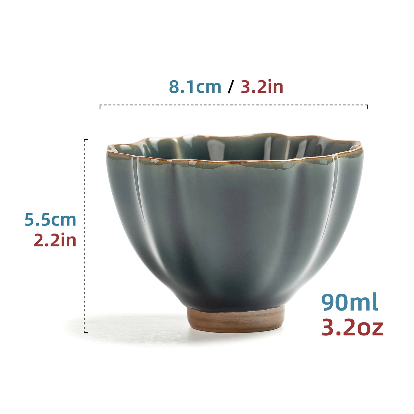 Taza de té Margarita Esmeralda 90 ml