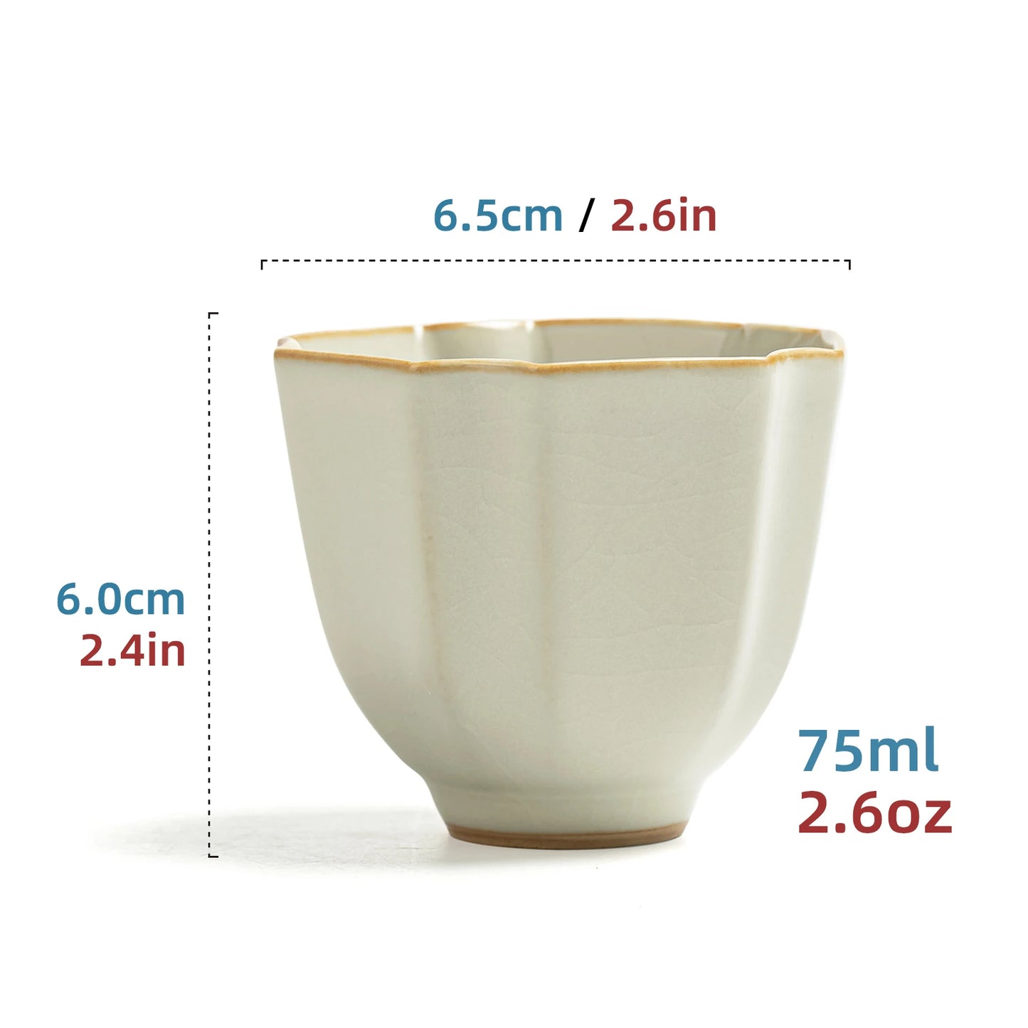 Taza de té Ivory Grace de 75 ml