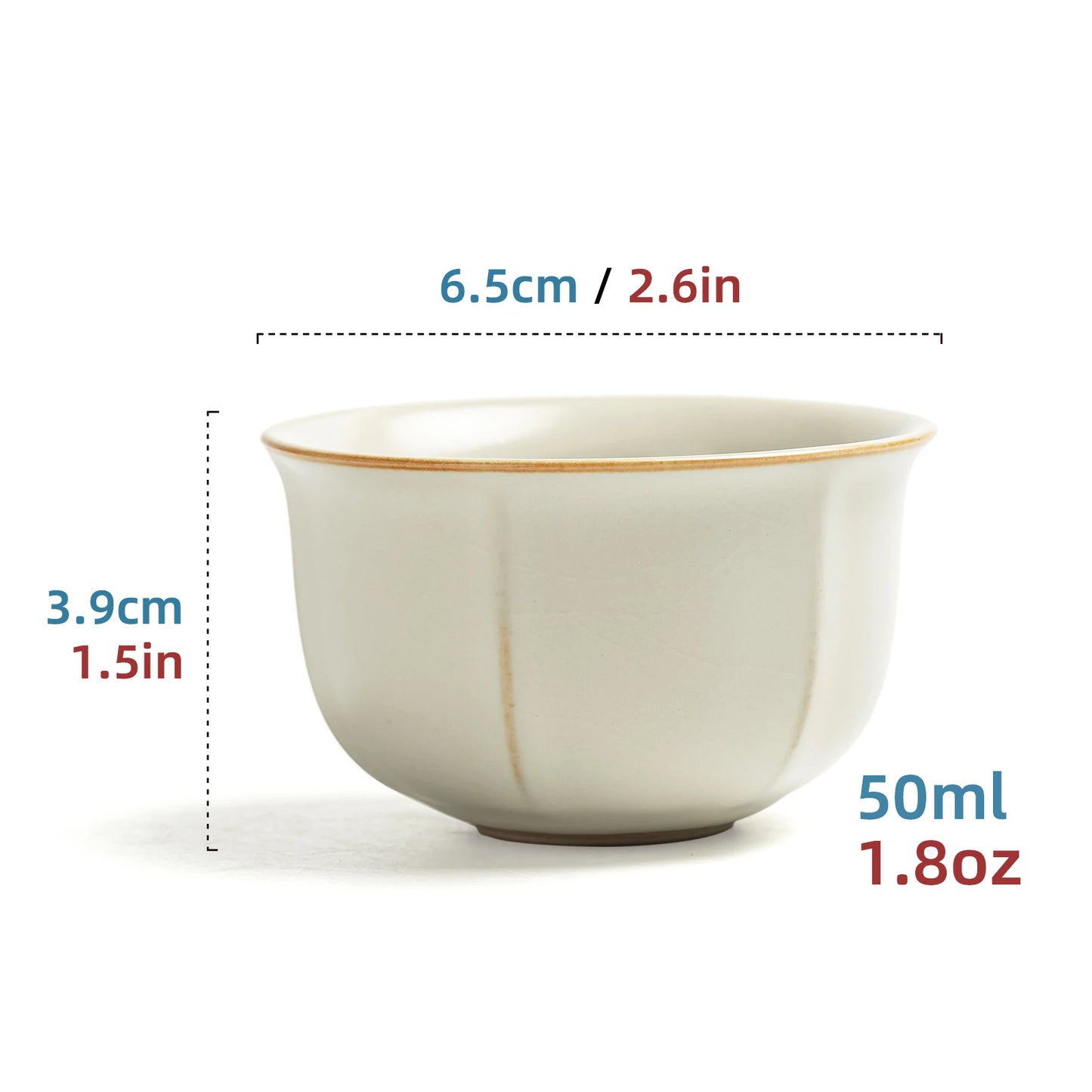 Taza de té Ivory Grace de 50 ml