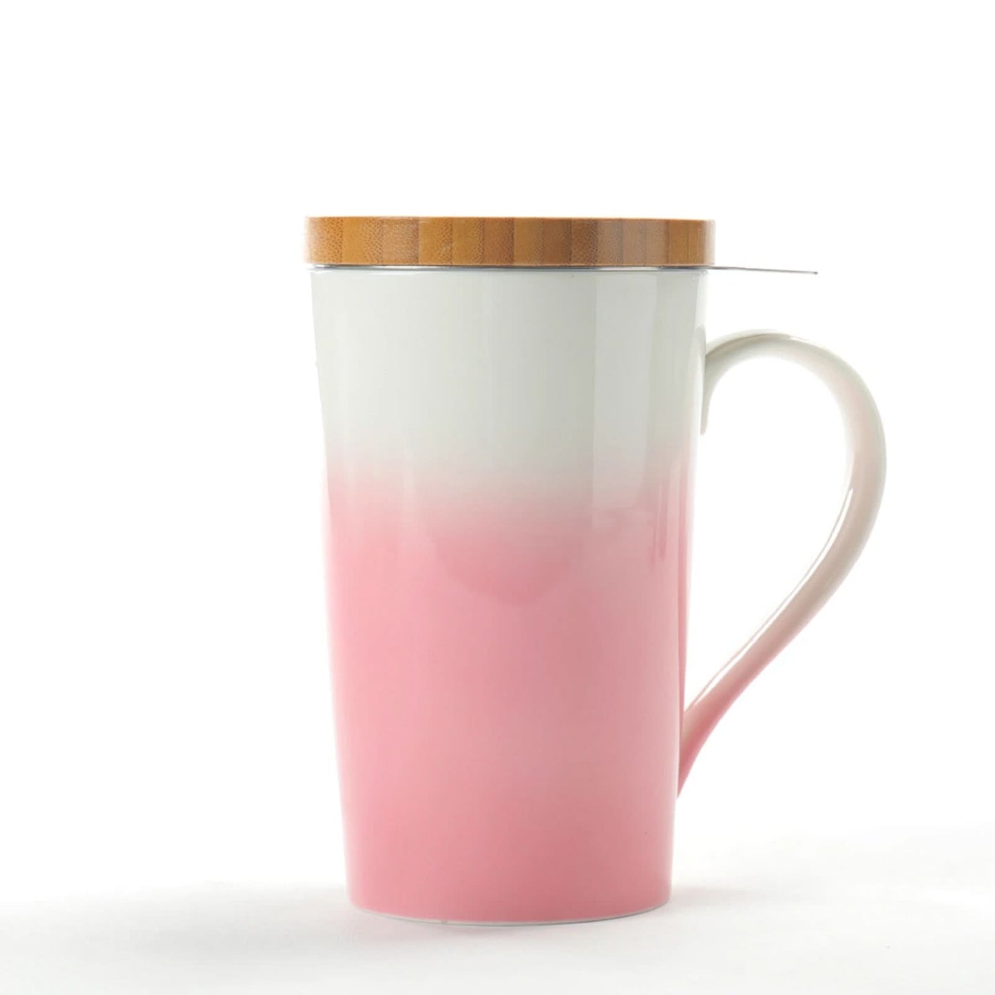 Taza de té de porcelana con varios degradados