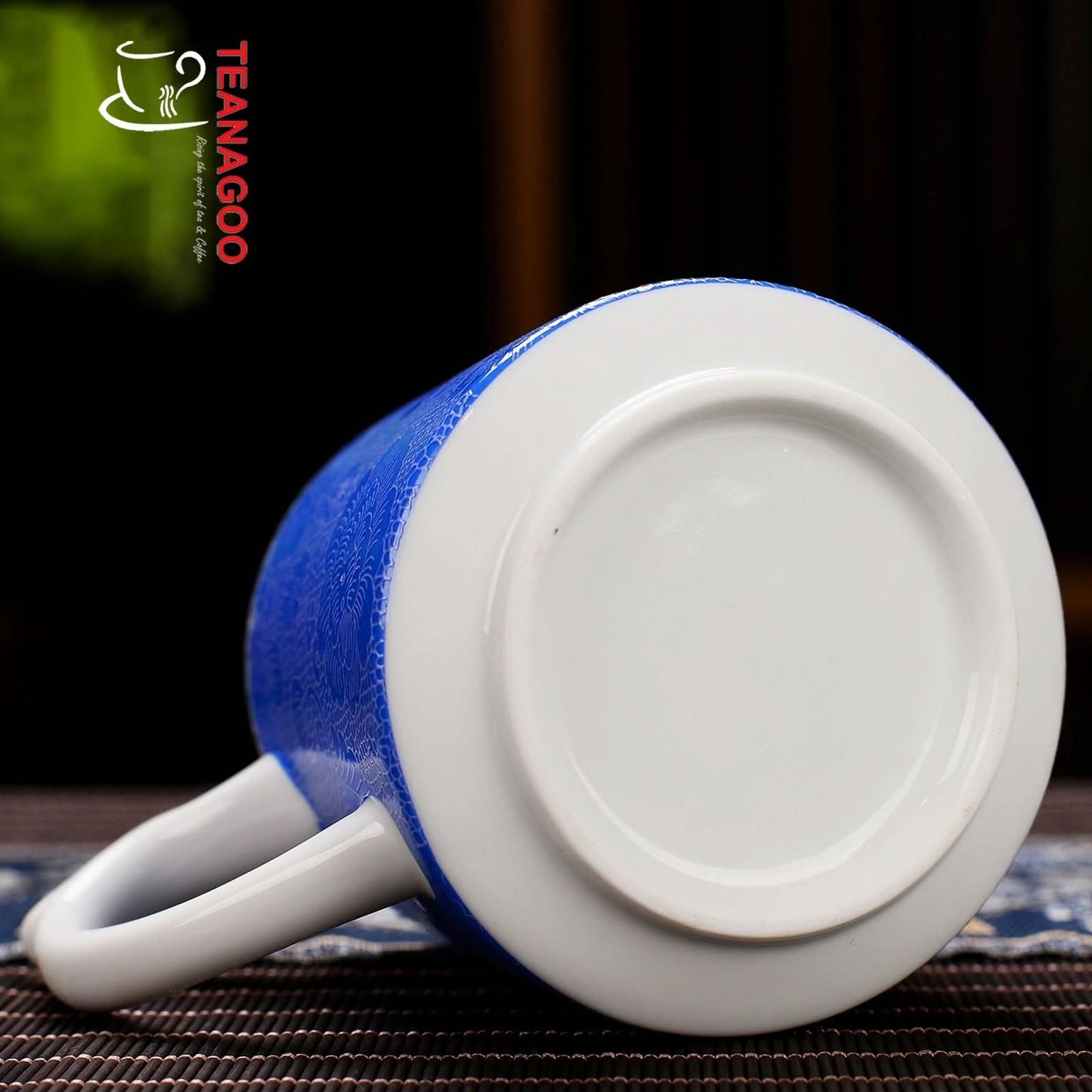 Chinese Tea Mug with Infuser and Canister & Various Decoration - M03