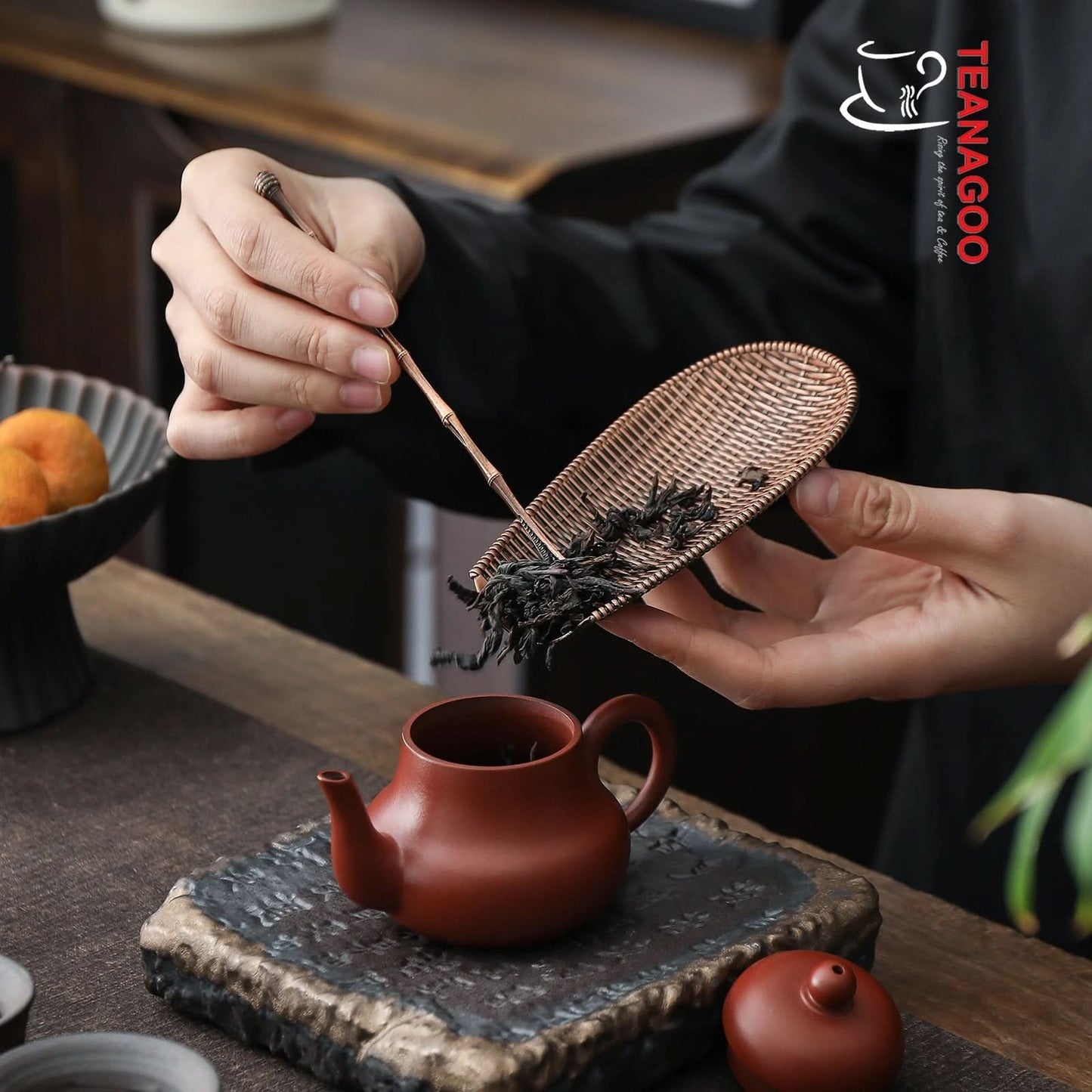 Creative Alloy Imitation Braided Cha He Tea Holder Cha He Handmade Tea Accessories